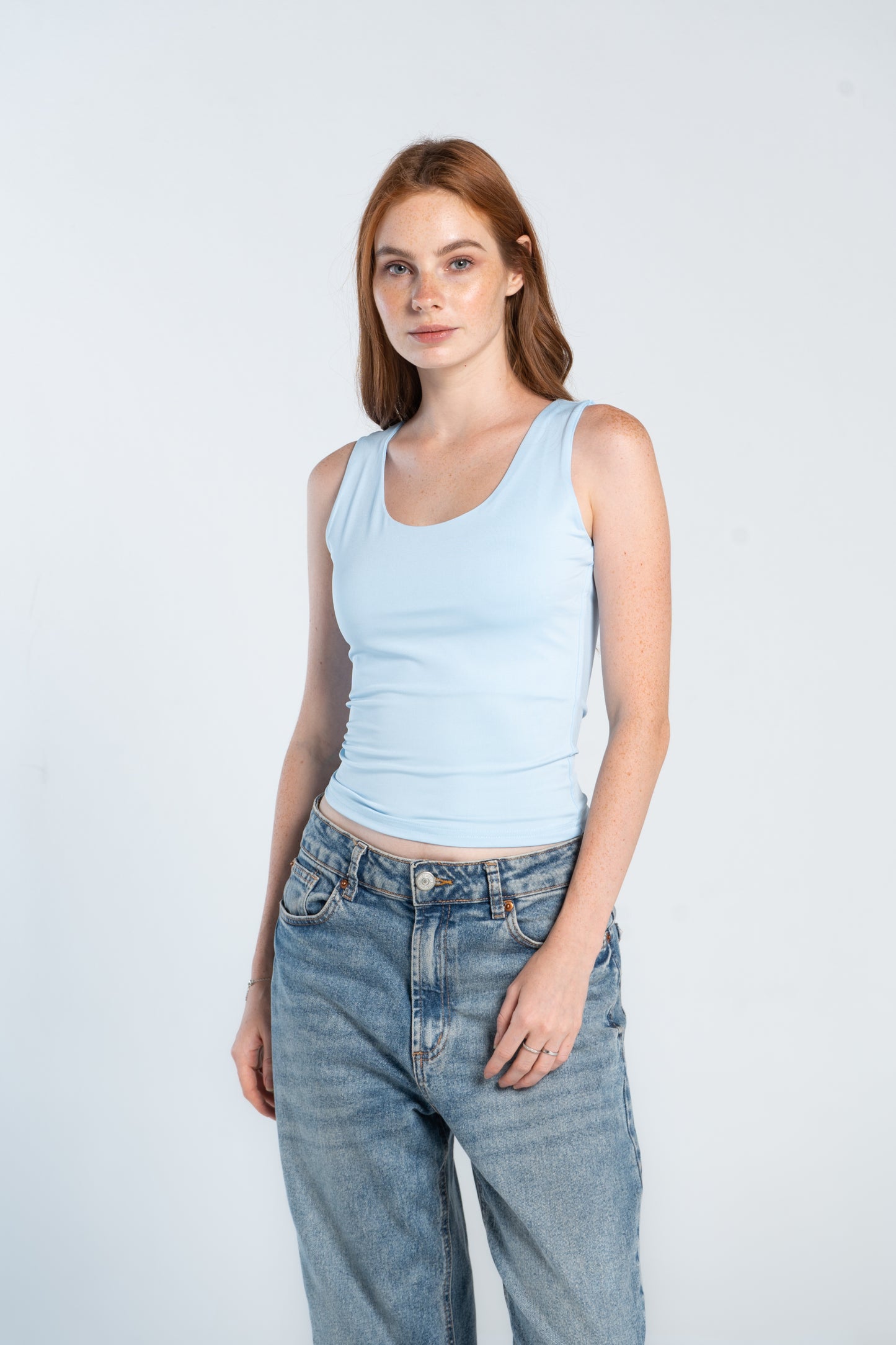 TANK TOP WIDE NECK ( COLORS )