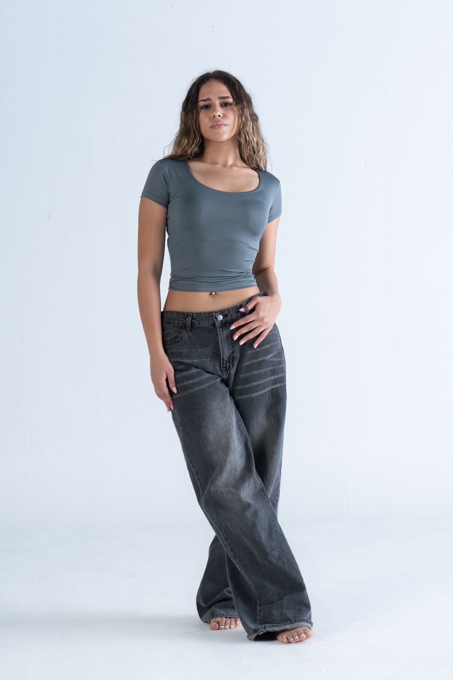 WIDE NECK SHORT SLEEVE            ( COLORS )