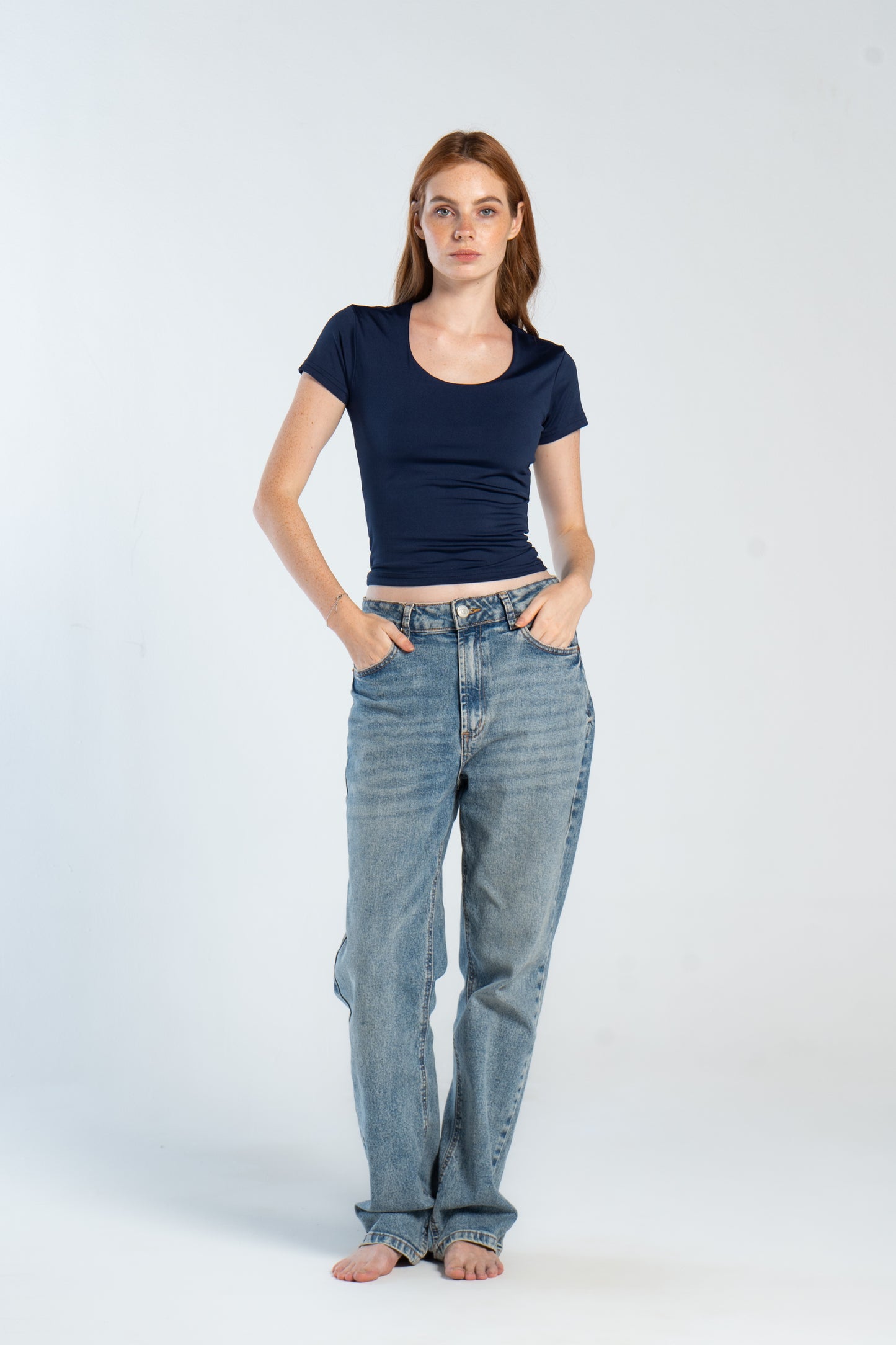 WIDE NECK SHORT SLEEVE            ( COLORS )
