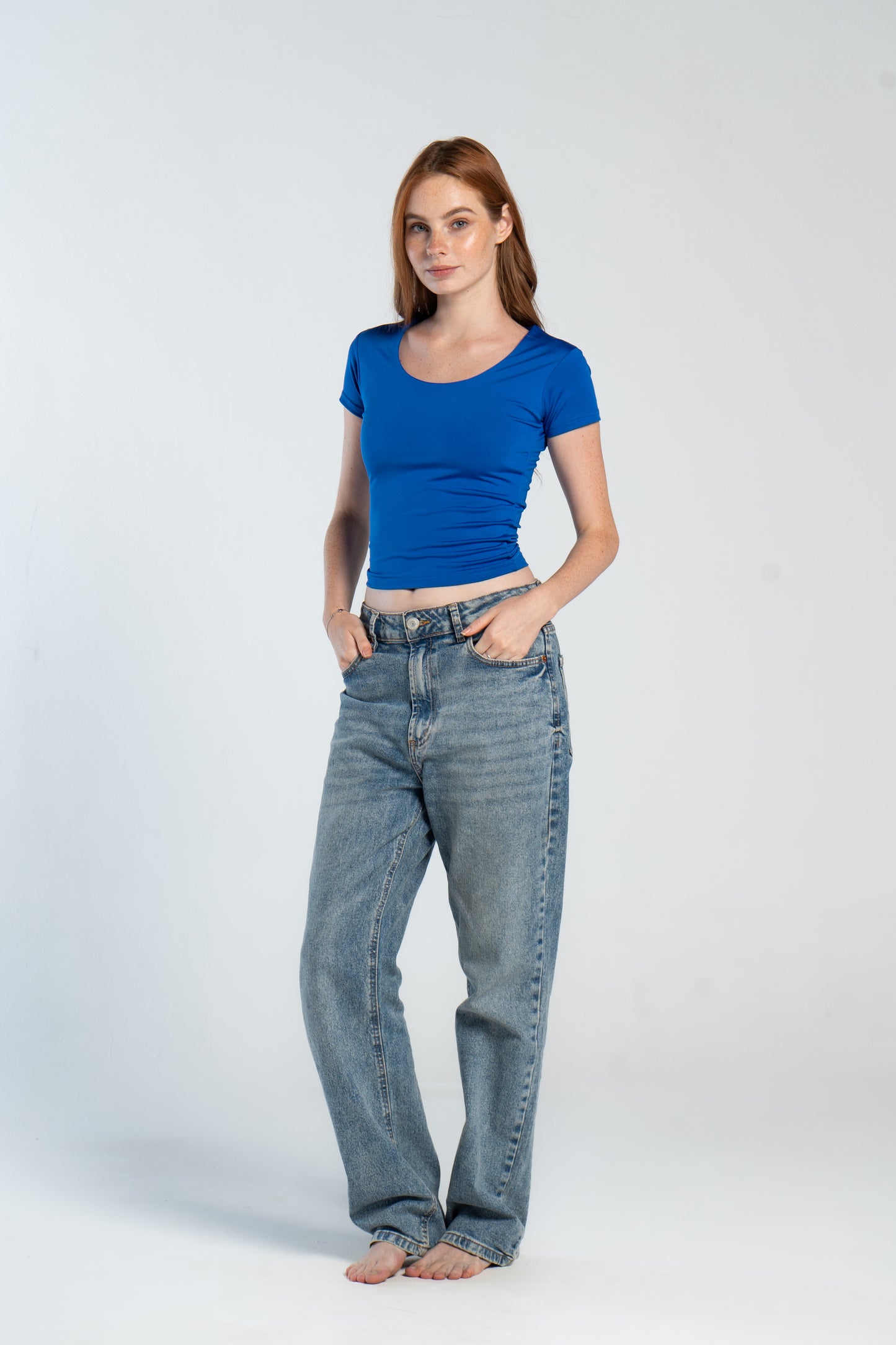 WIDE NECK SHORT SLEEVE            ( COLORS )