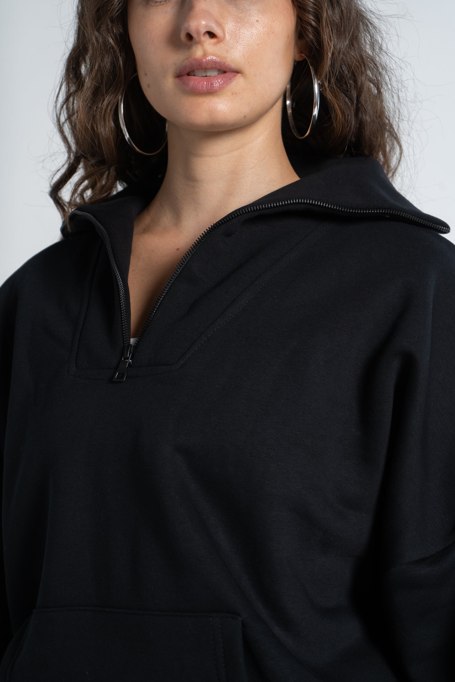 (EXTRA) HIGH NECK ZIPPER SWEAT SHIRT