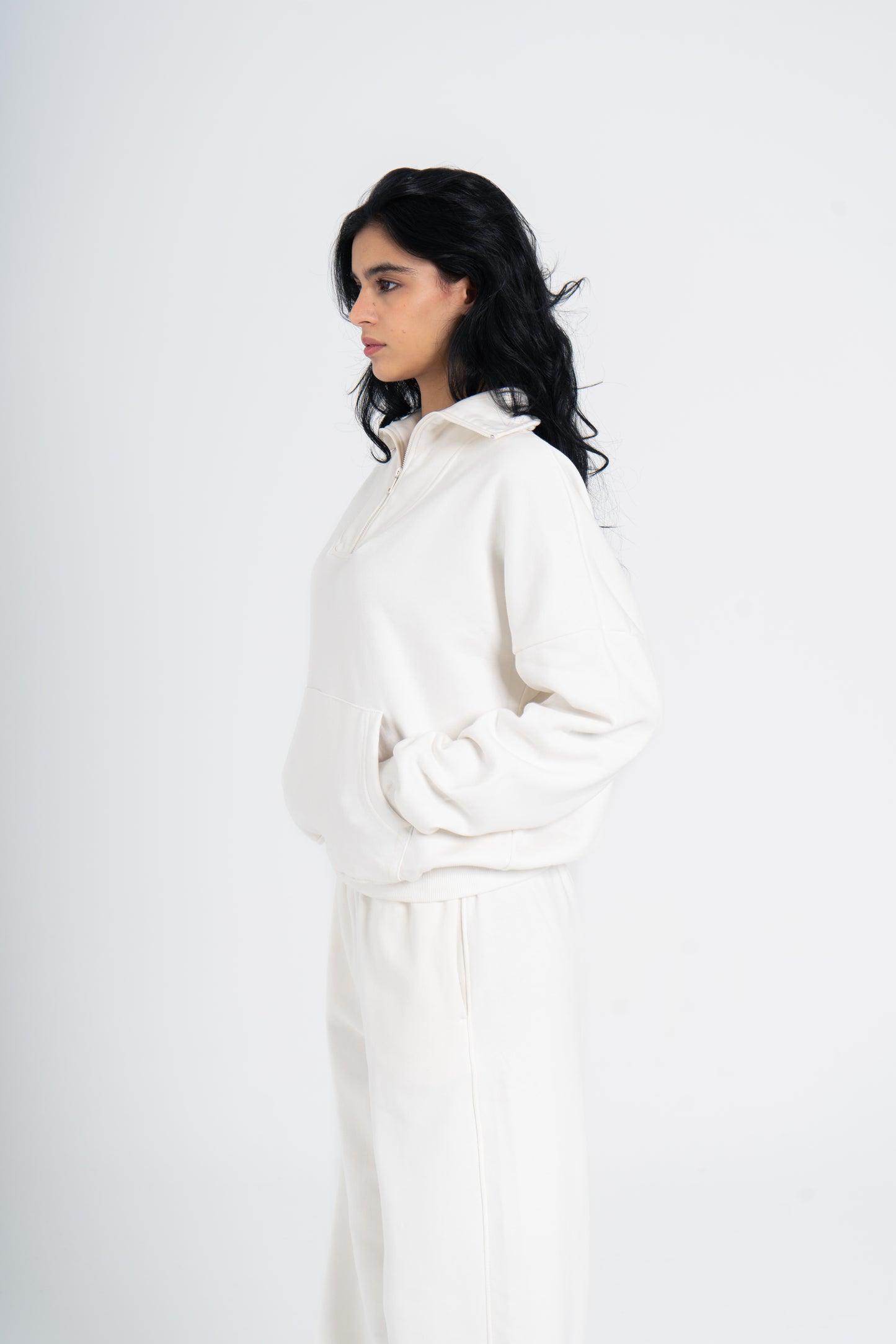 (EXTRA) HIGH NECK ZIPPER SWEAT SHIRT