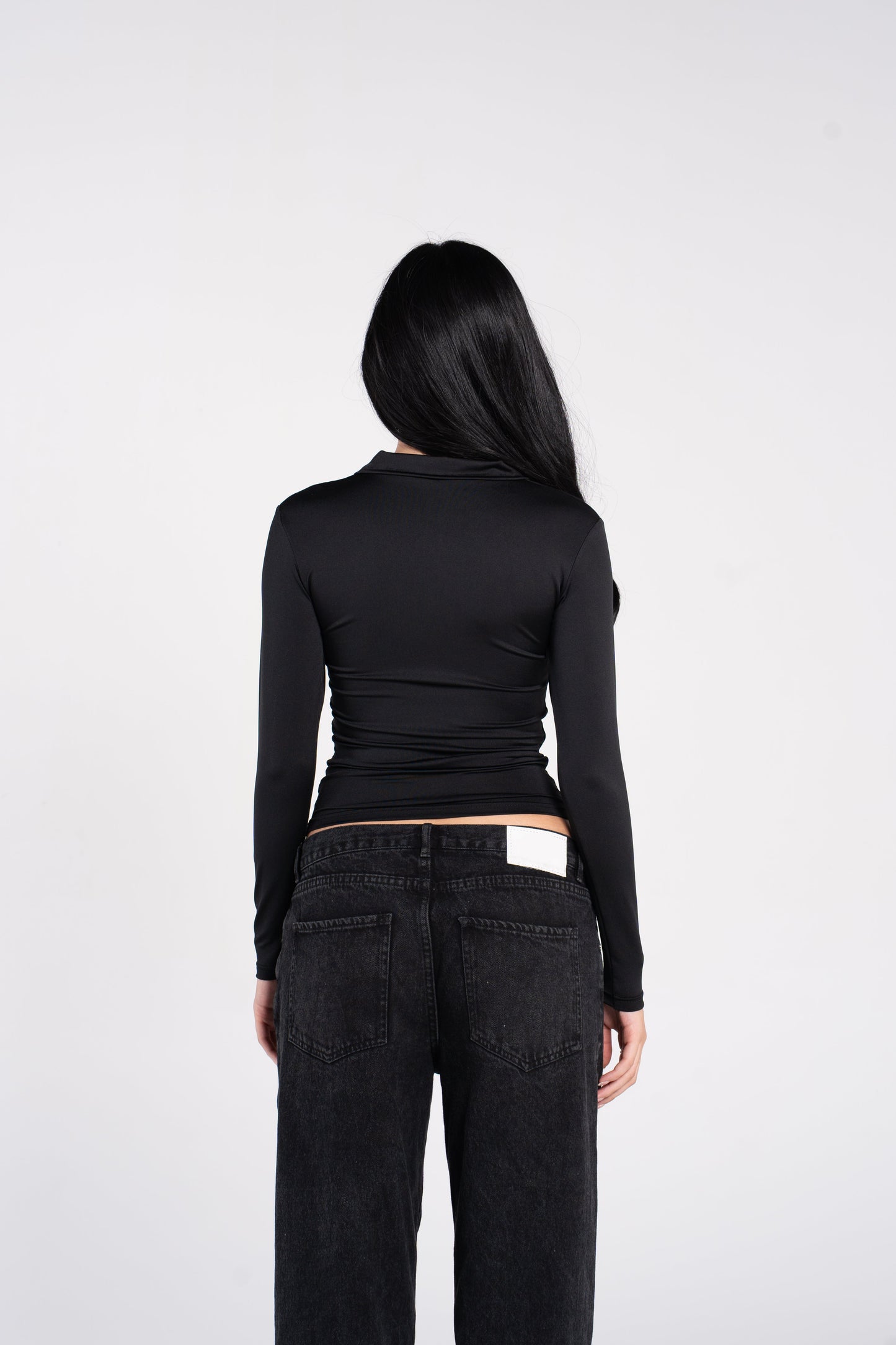 V POLO FULL ZIPPER LONG SLEEVE