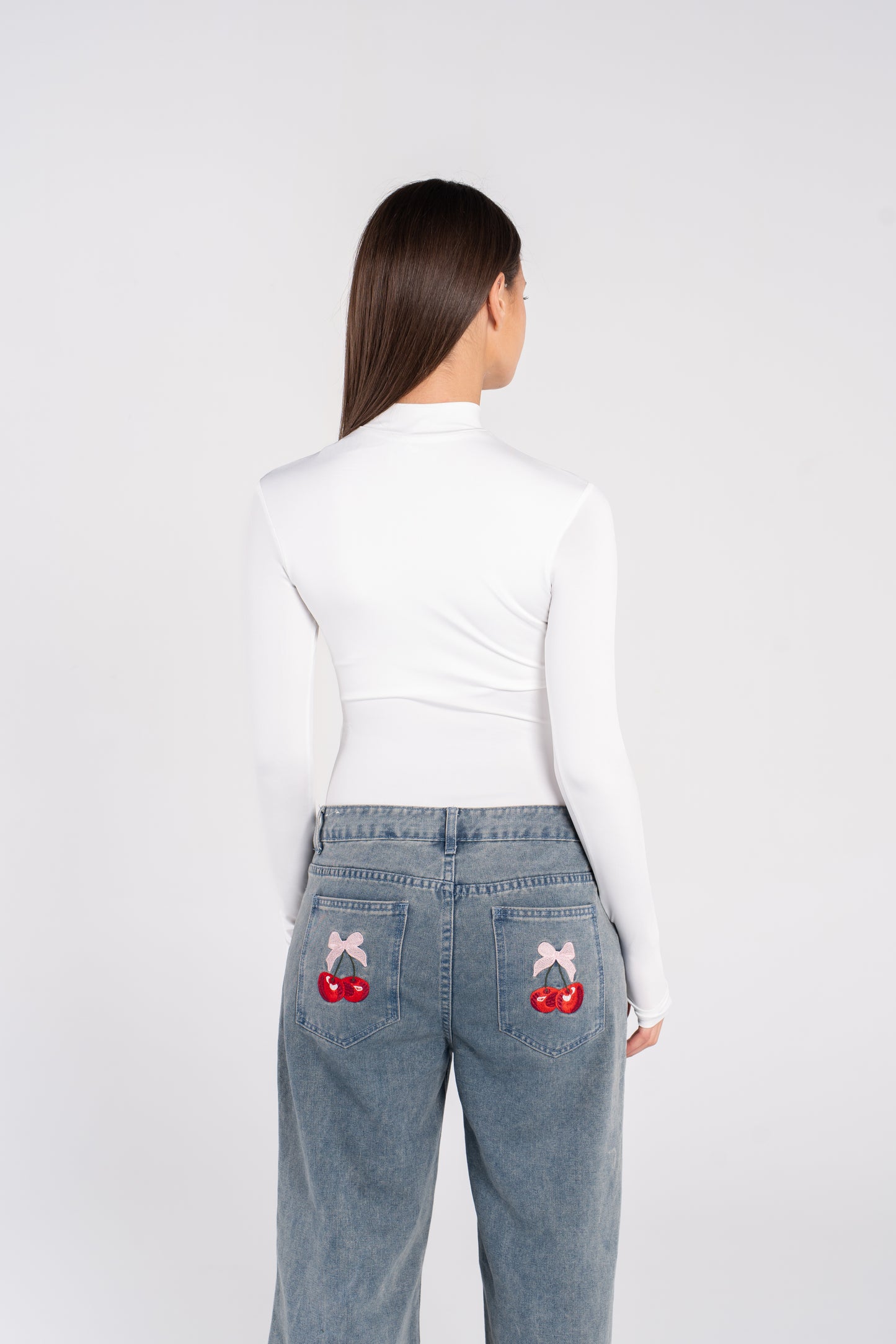 HIGH NECK ZIPPER BODYSUIT