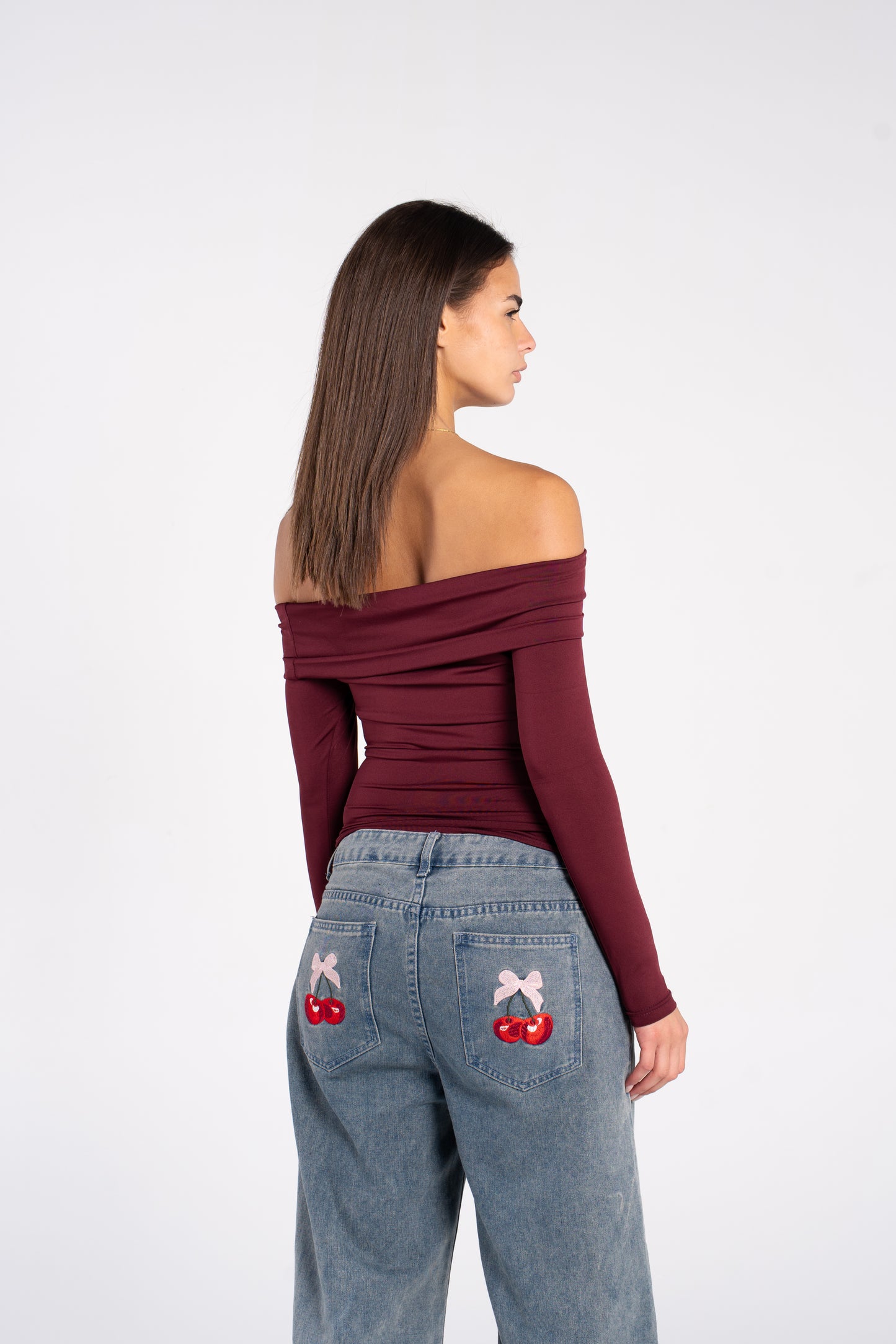 OFF SHOULDER LONG SLEEVE