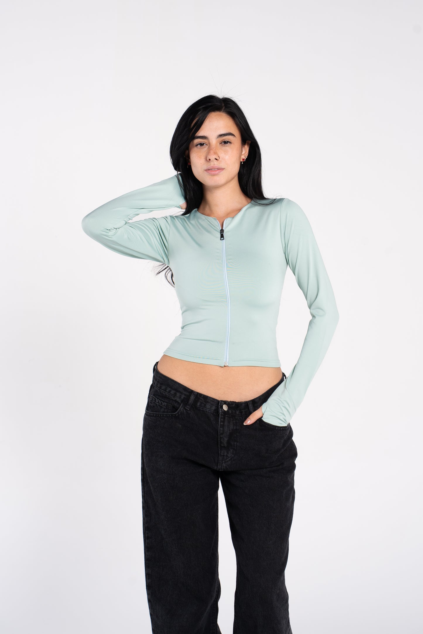 FULL ZIPPER TOP
