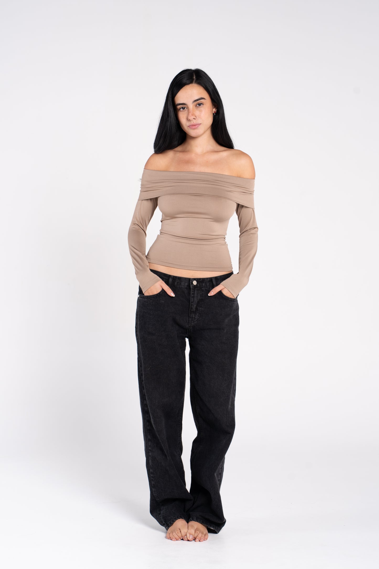 OFF SHOULDER LONG SLEEVE