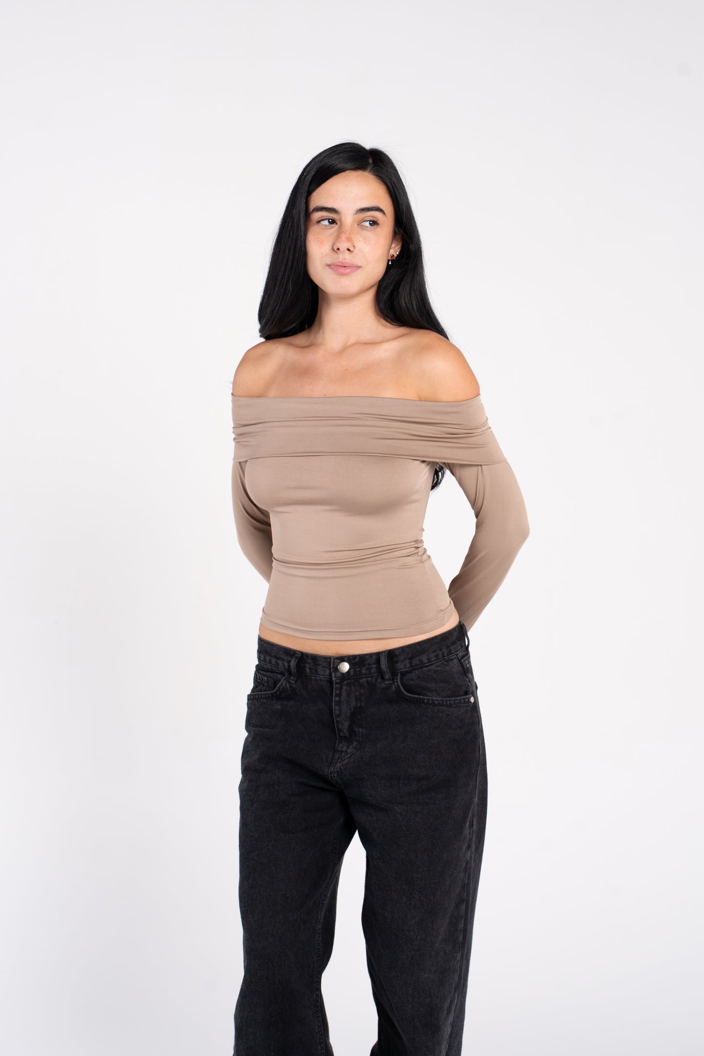 OFF SHOULDER LONG SLEEVE