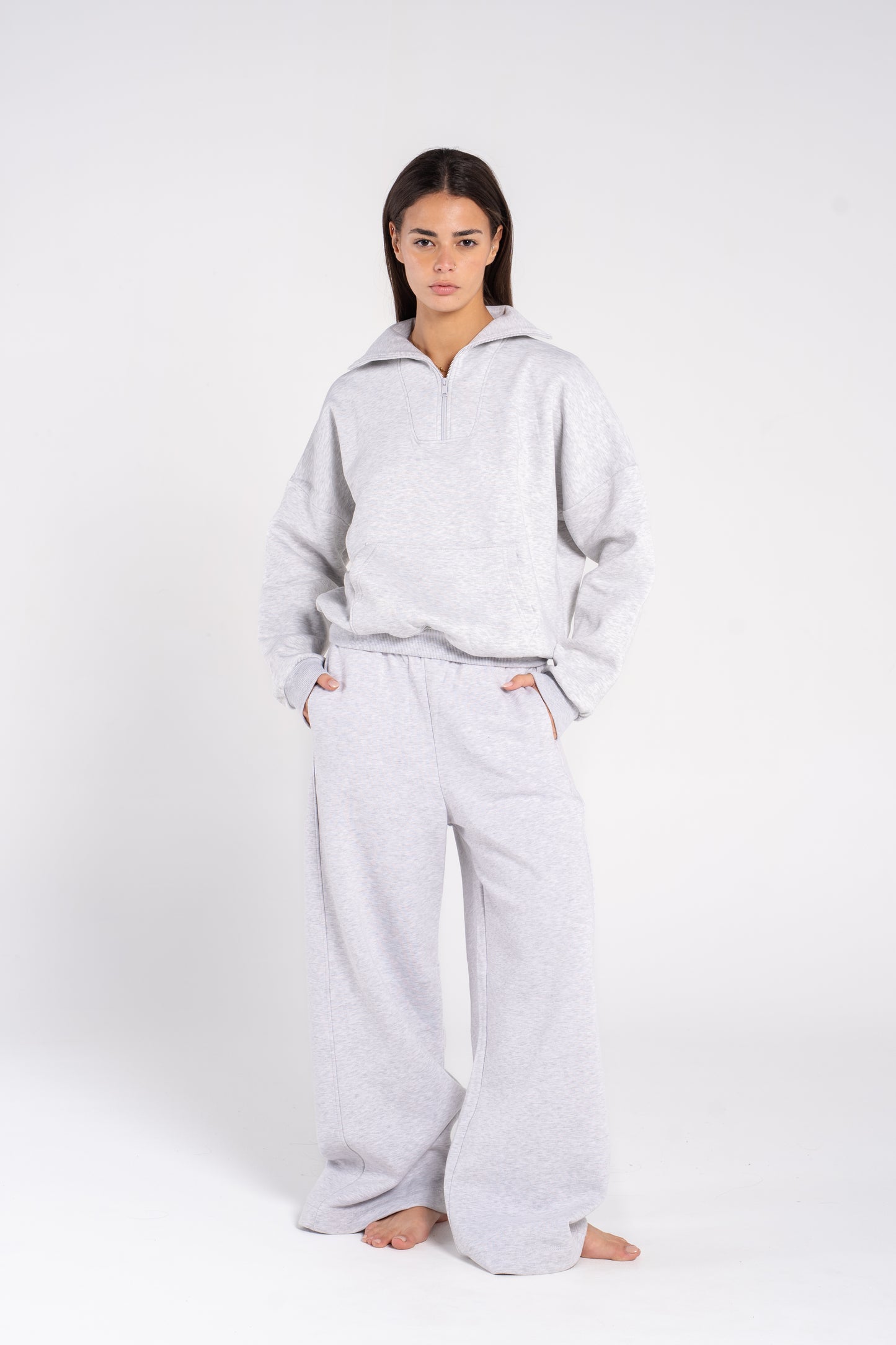 (EXTRA) HIGH NECK ZIPPER  SWEAT SHIRT
