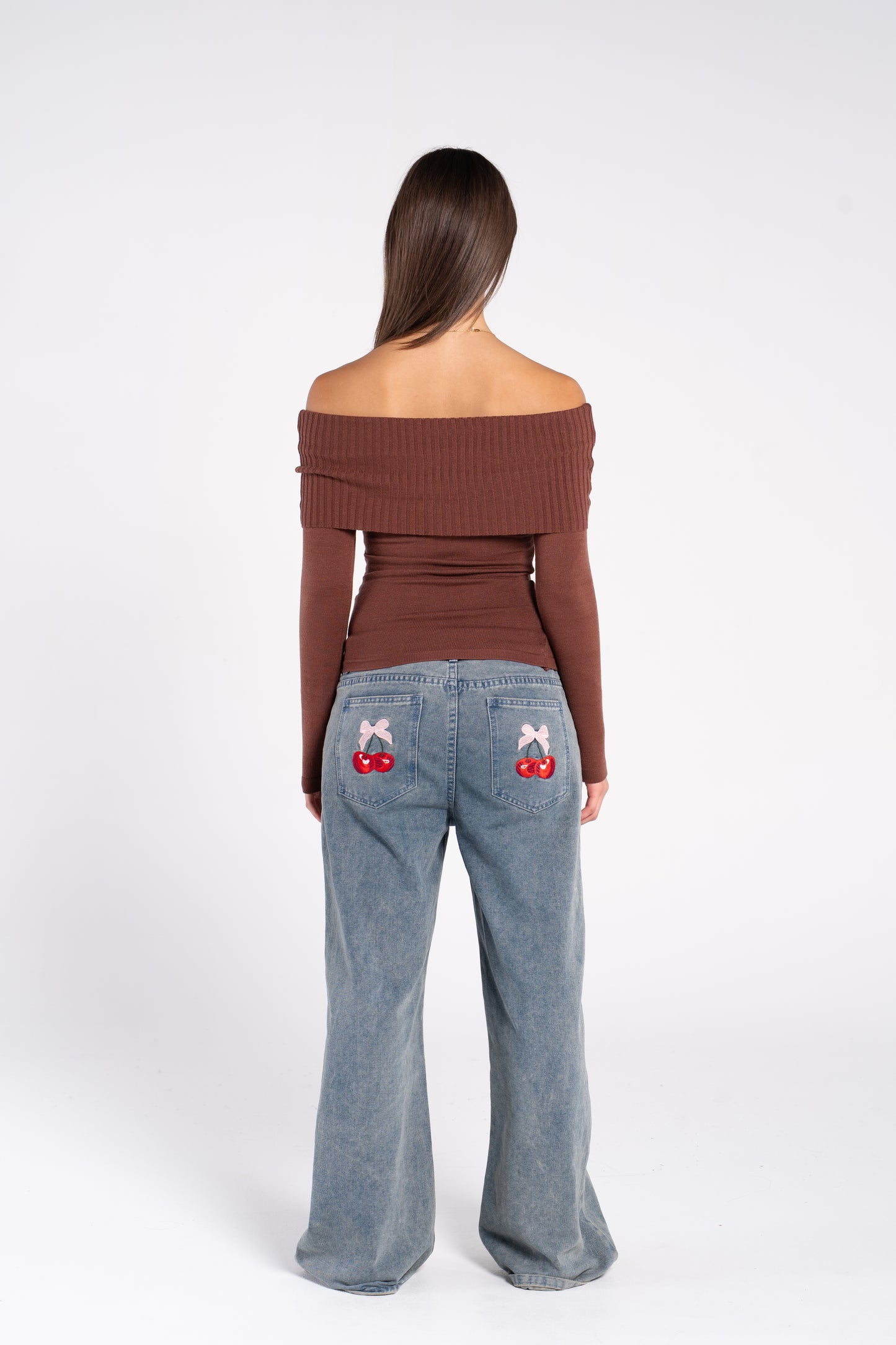 KNIT OFF SHOULDER LONG SLEEVE