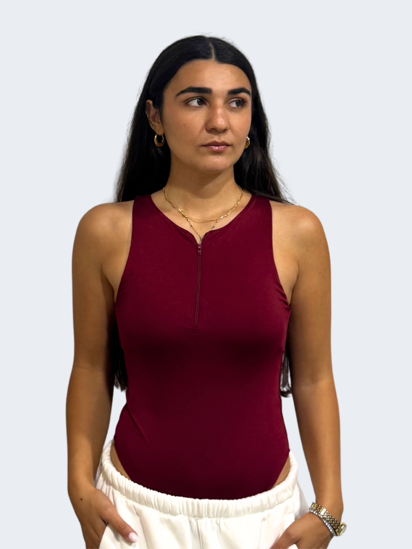 ZIPPER BODYSUIT