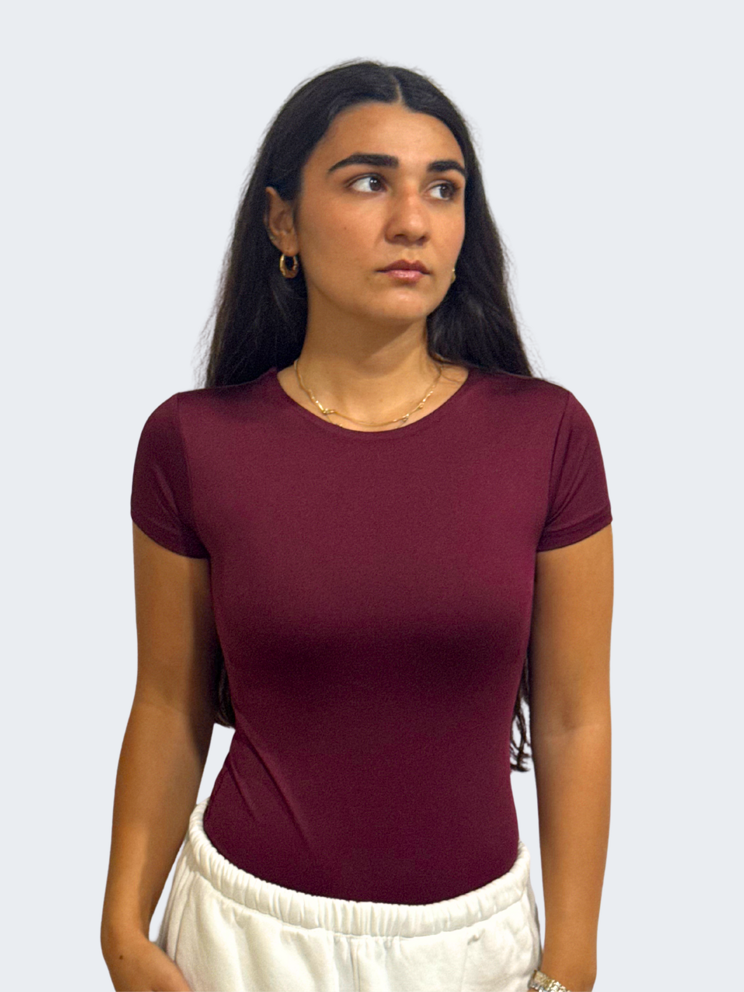 ROUND NECK SHORT SLEEVE BODYSUIT