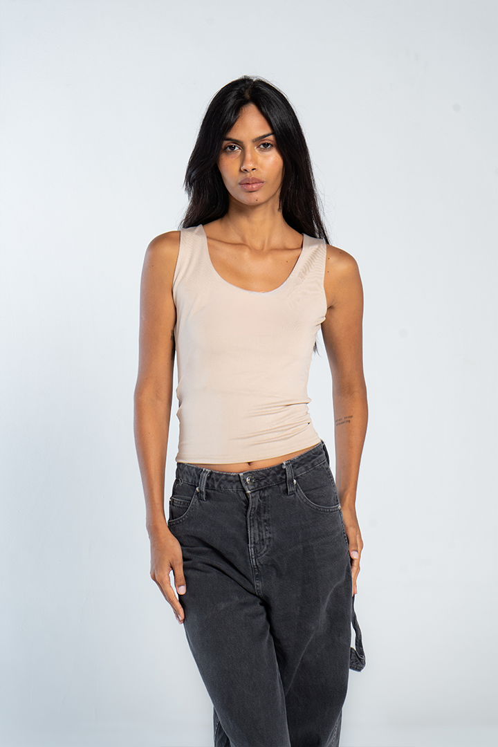 TANK TOP WIDE NECK ( COLORS )