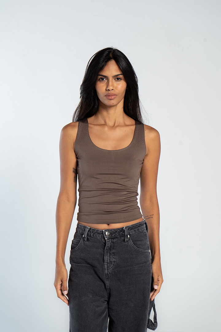 TANK TOP WIDE NECK ( COLORS )