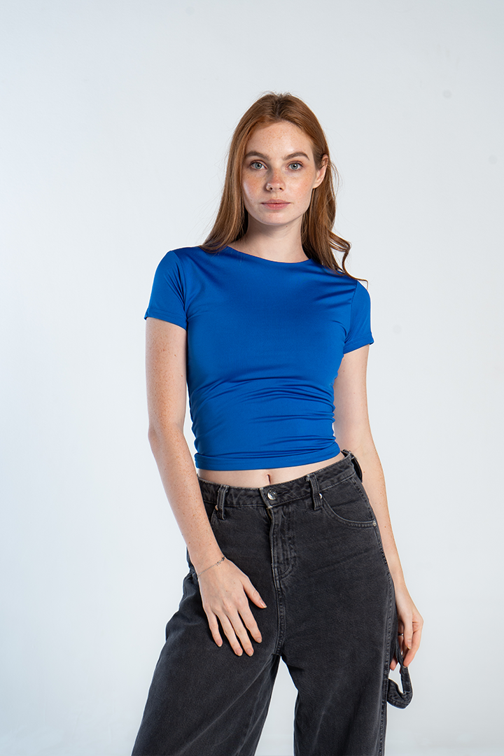 ROUND NECK SHORT SLEEVE        ( COLORS )