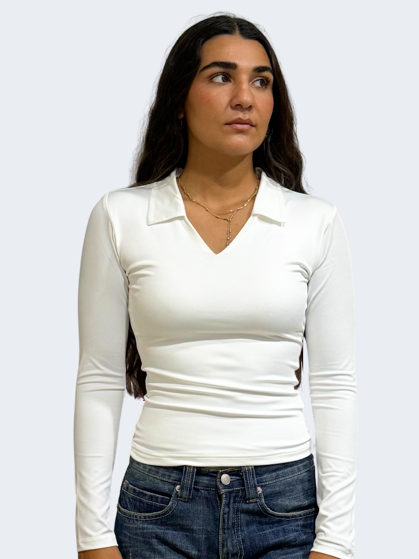 V POLO LONG SLEEVE