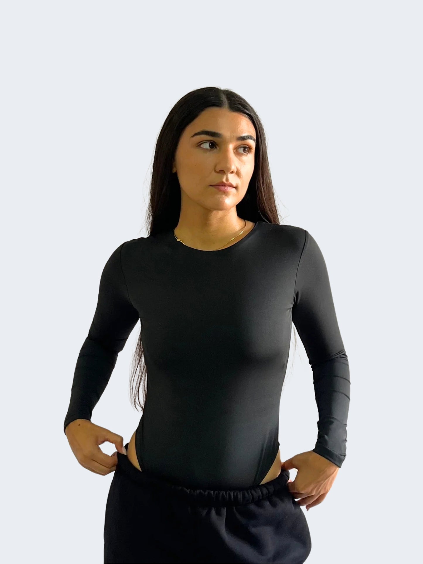 ROUND NECK LONG SLEEVE BODYSUIT