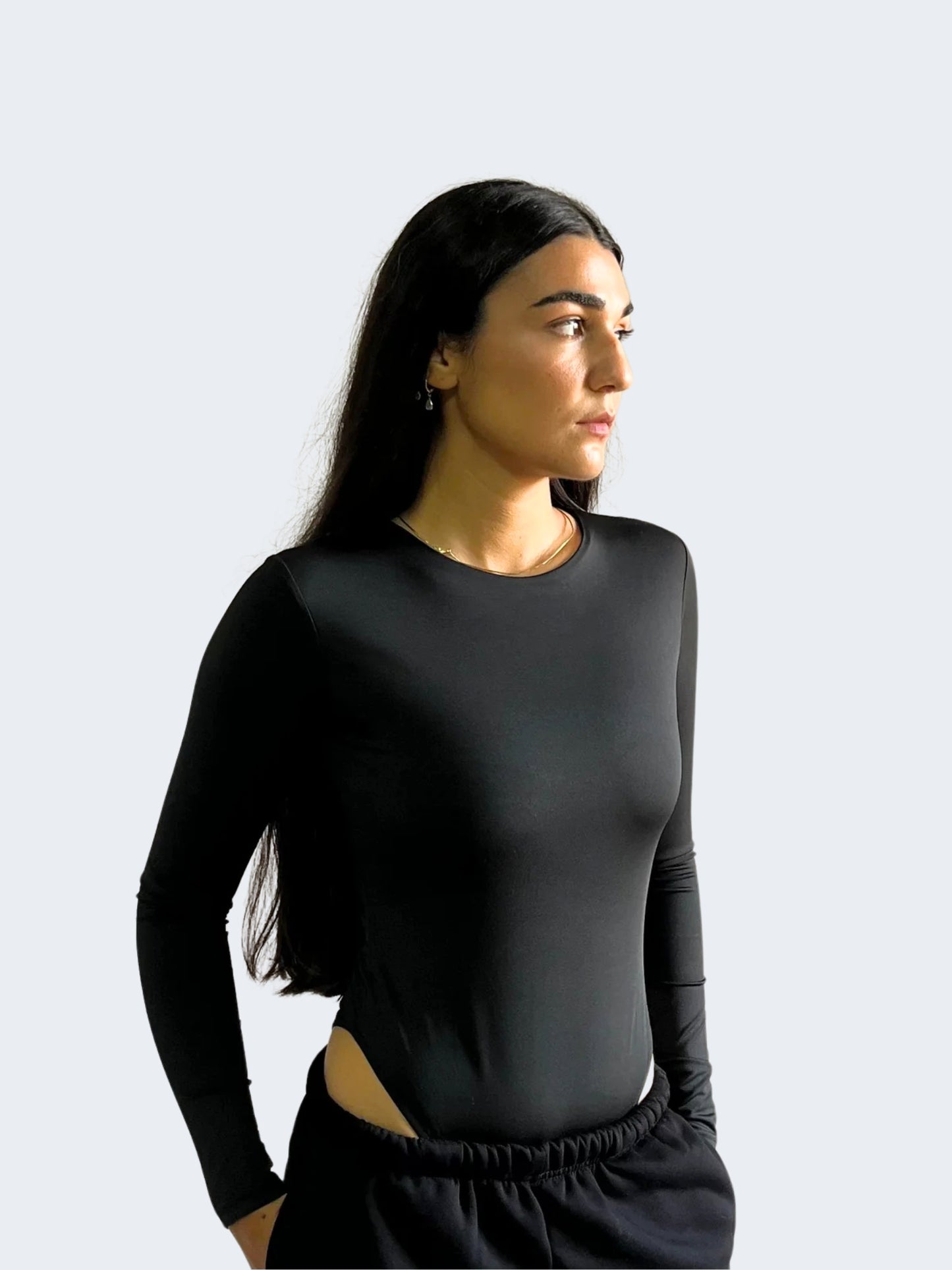 ROUND NECK LONG SLEEVE BODY SUIT