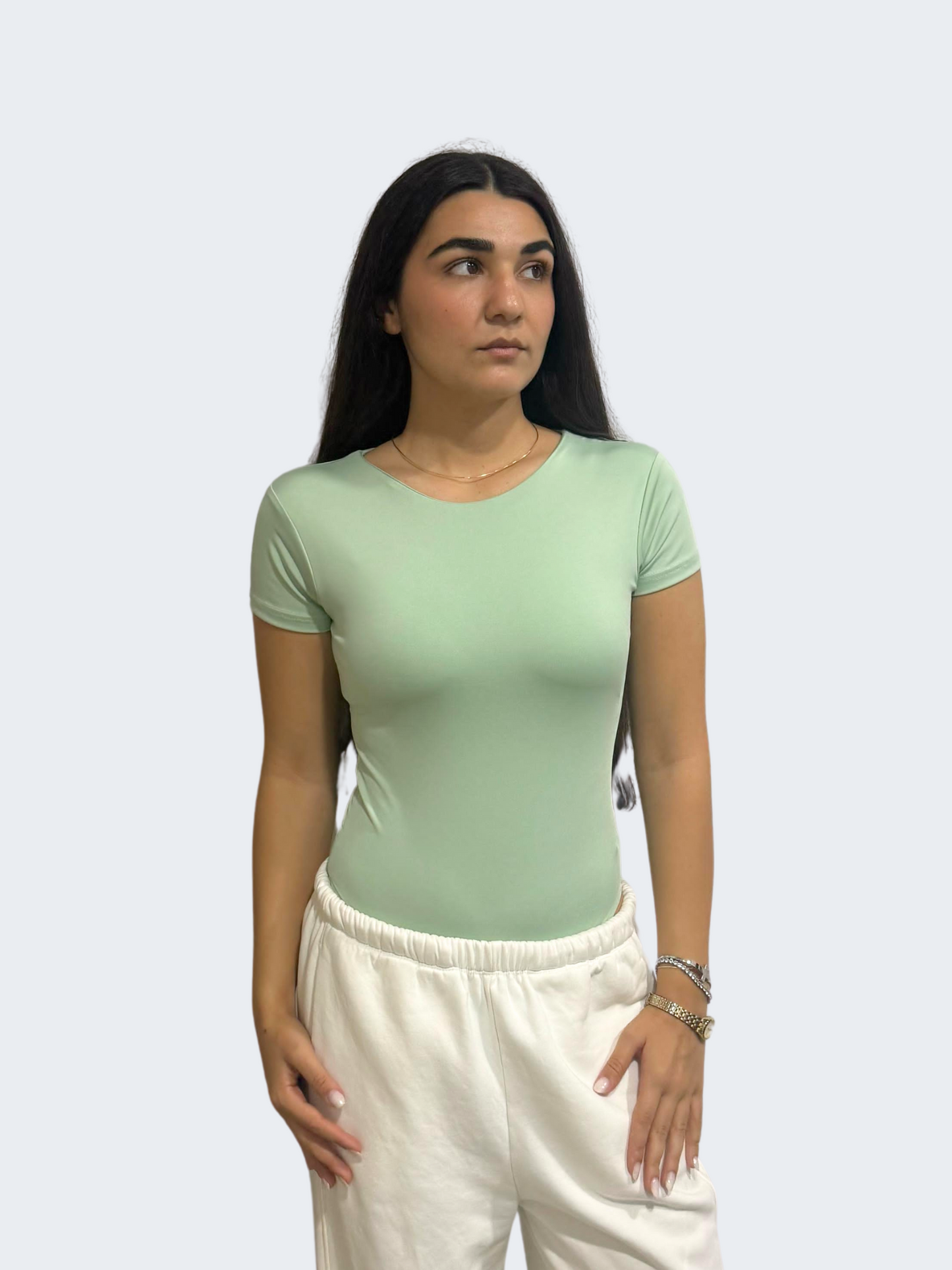 ROUND NECK SHORT SLEEVE BODYSUIT