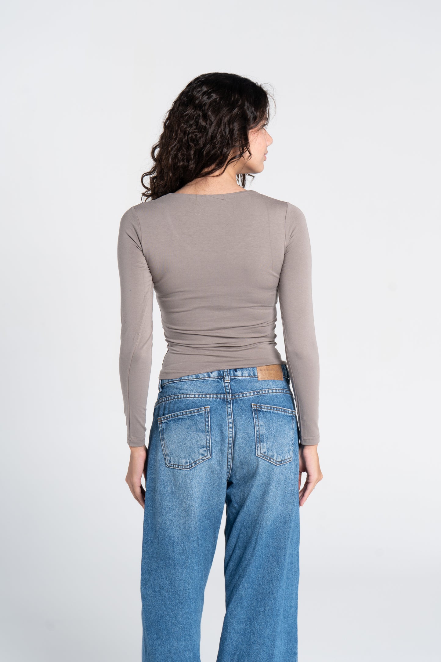 COTTON WIDE NECK LONG SLEEVE