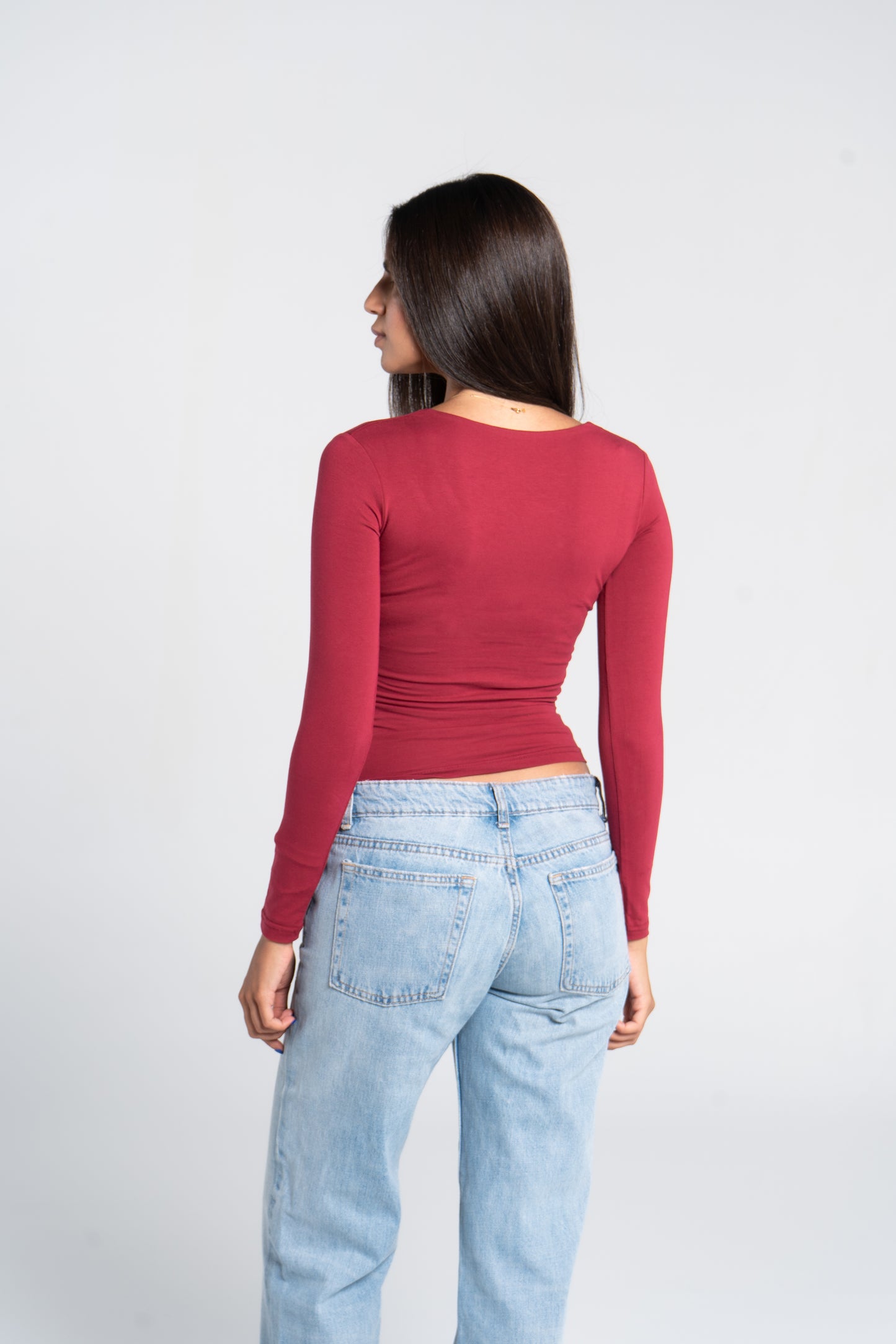 COTTON WIDE NECK LONG SLEEVE