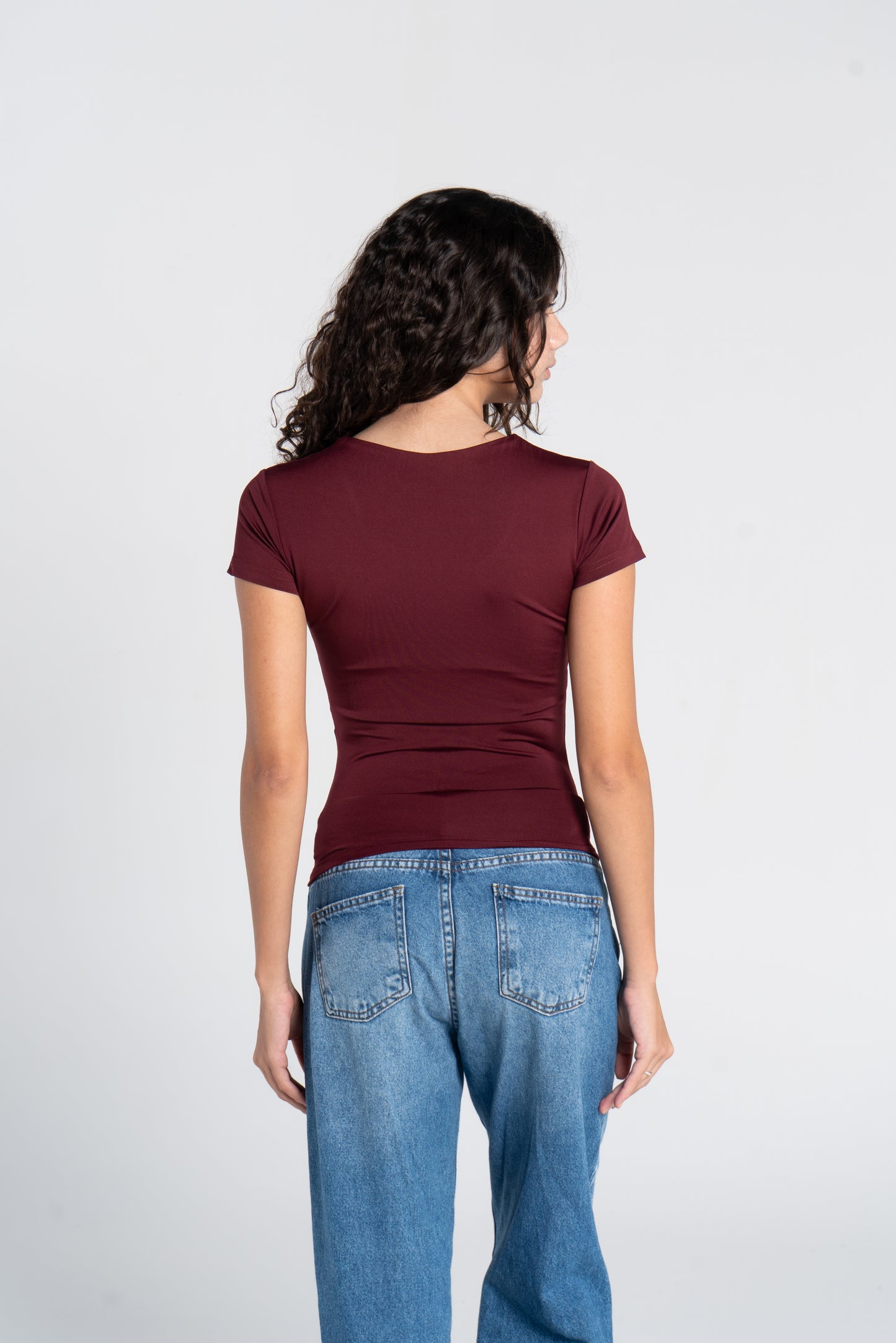 WIDE NECK SHORT SLEEVE            ( COLORS )