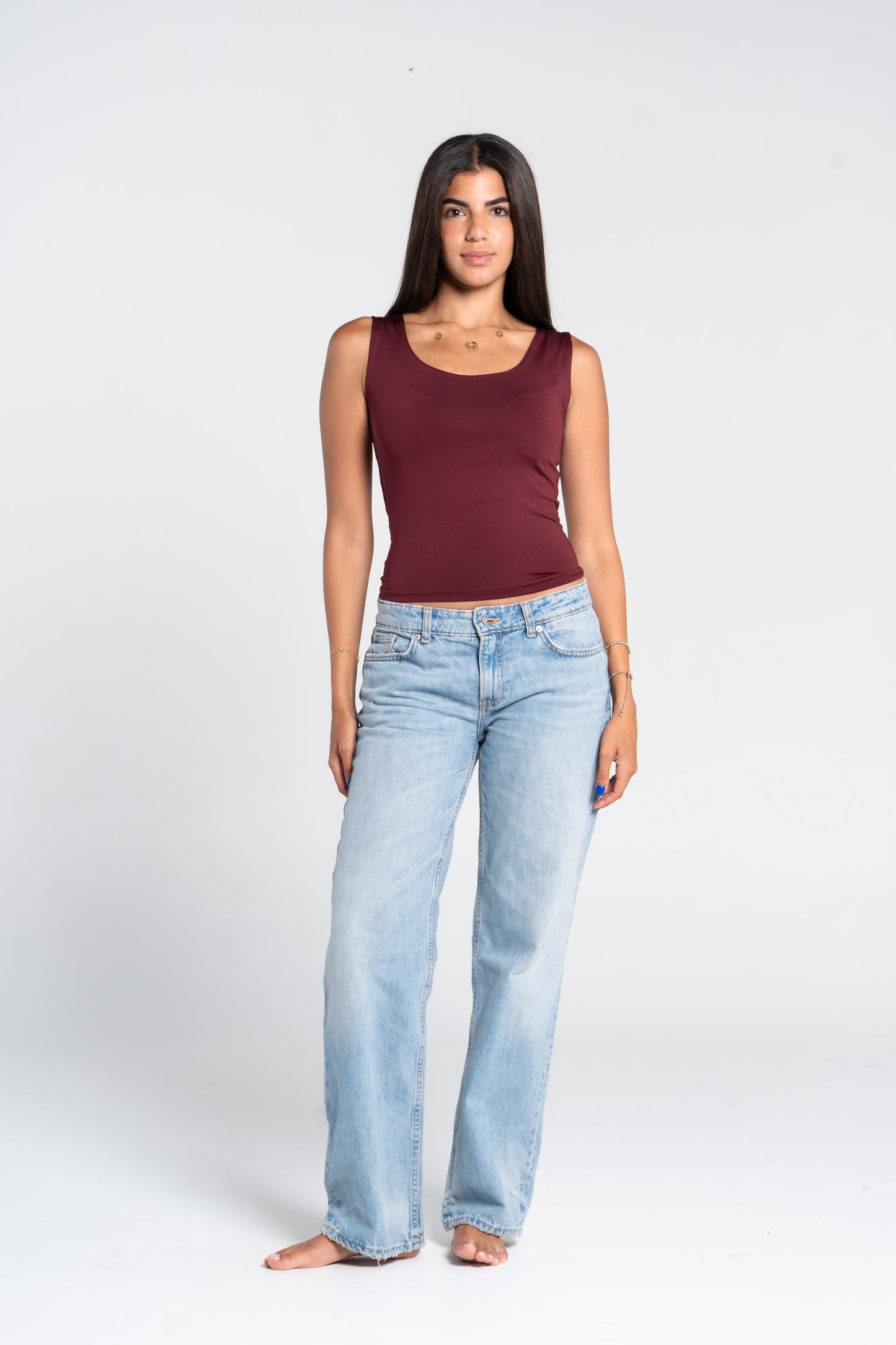 TANK TOP WIDE NECK ( COLORS )