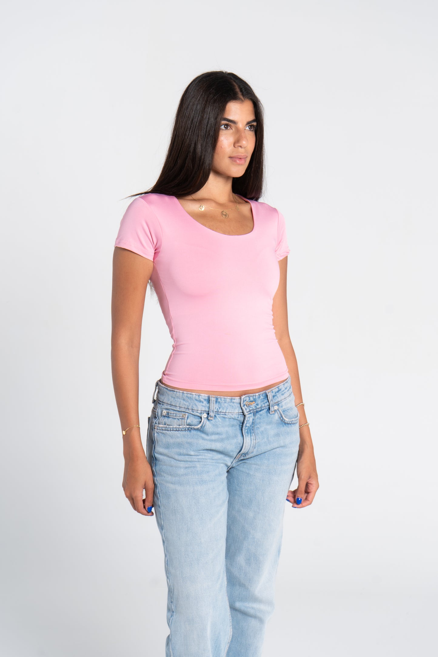 WIDE NECK SHORT SLEEVE            ( COLORS )