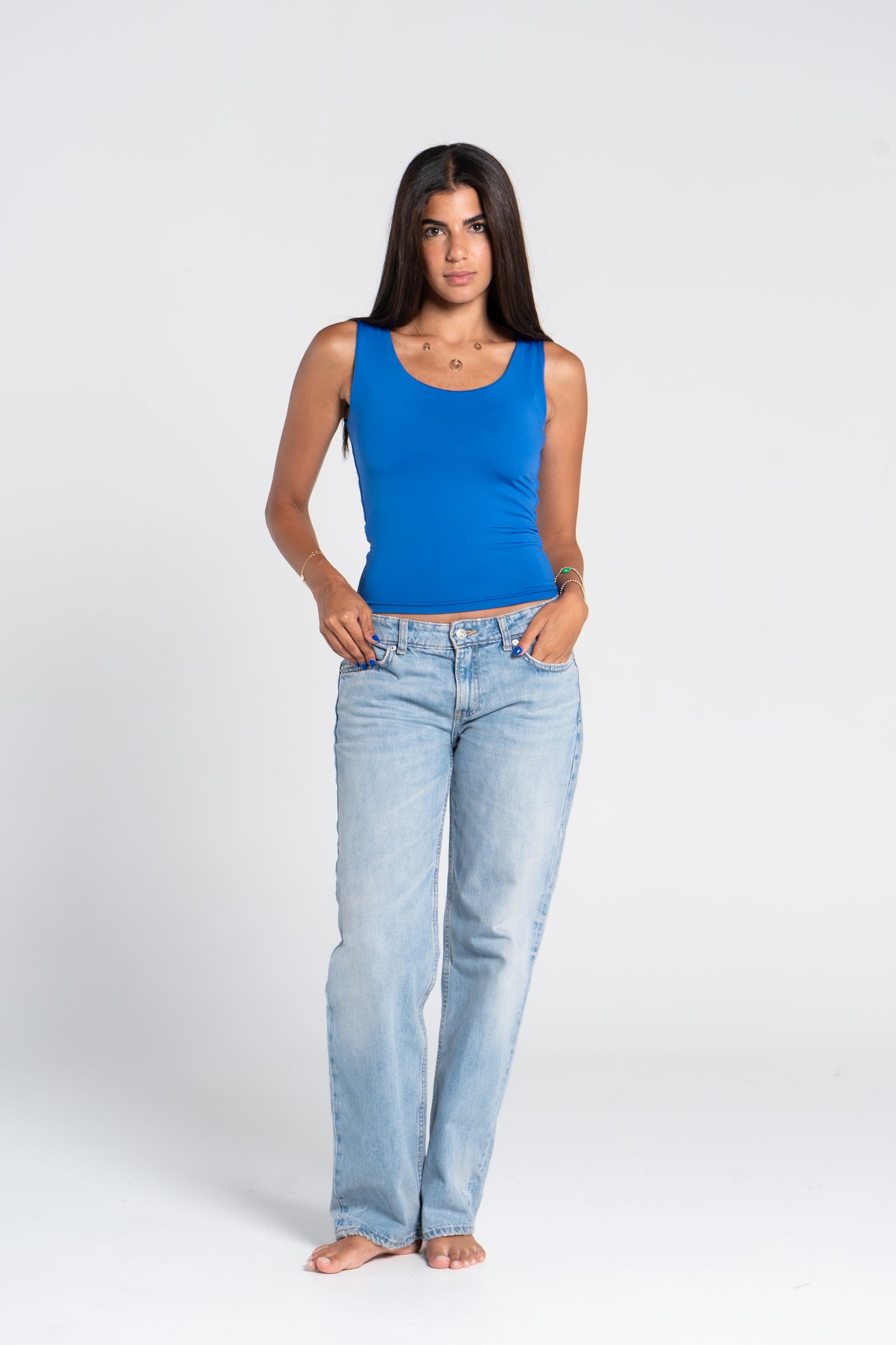 TANK TOP WIDE NECK ( COLORS )