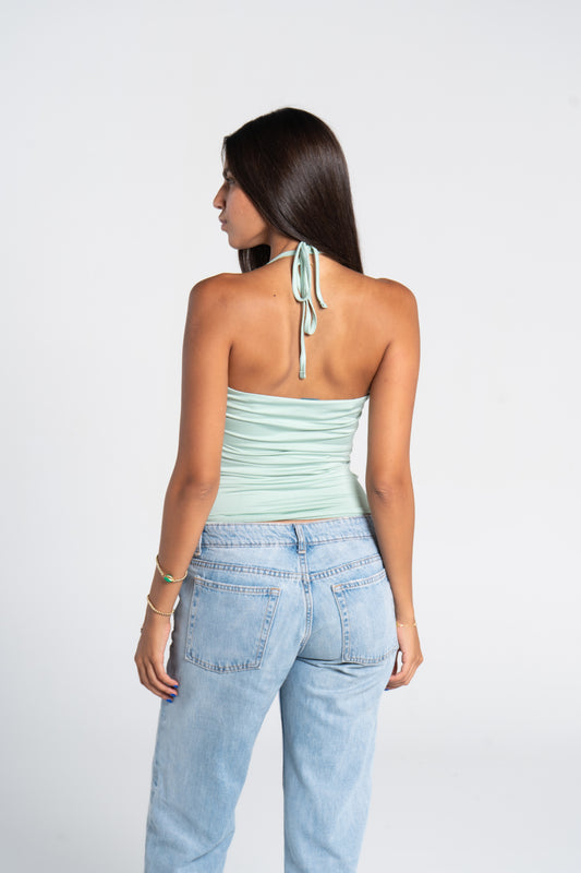 HALTER TIE TOP