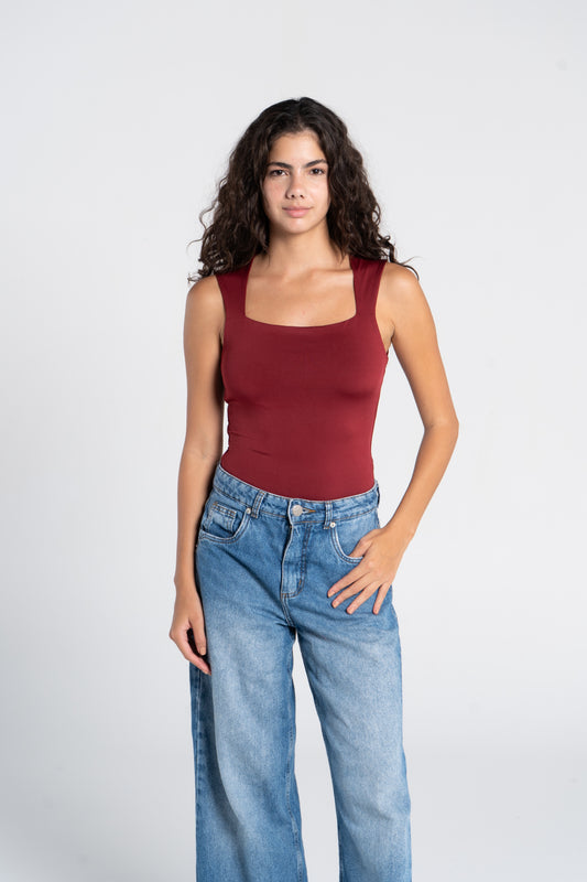 SQUARE NECK BODYSUIT