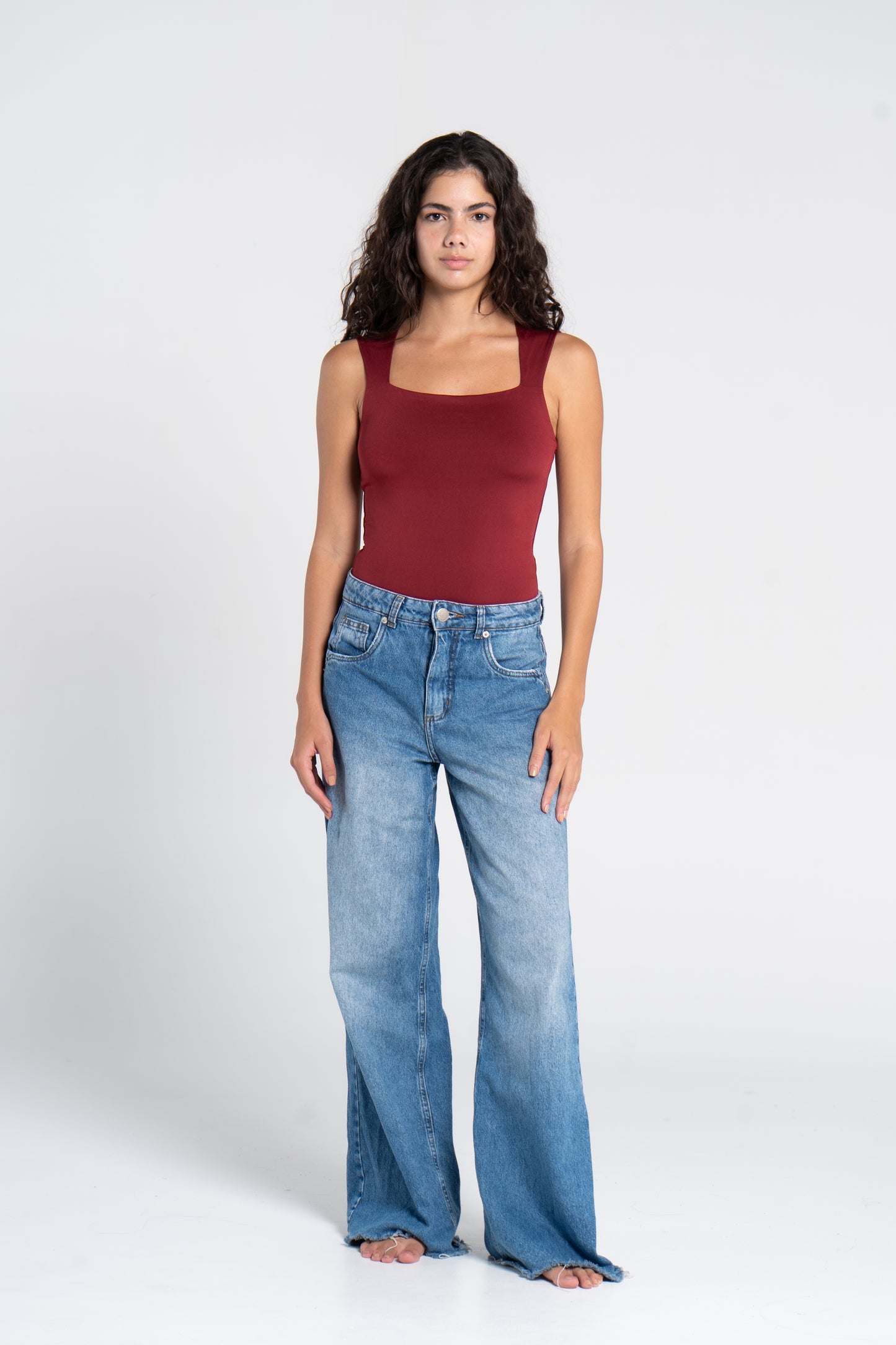 SQUARE NECK BODYSUIT