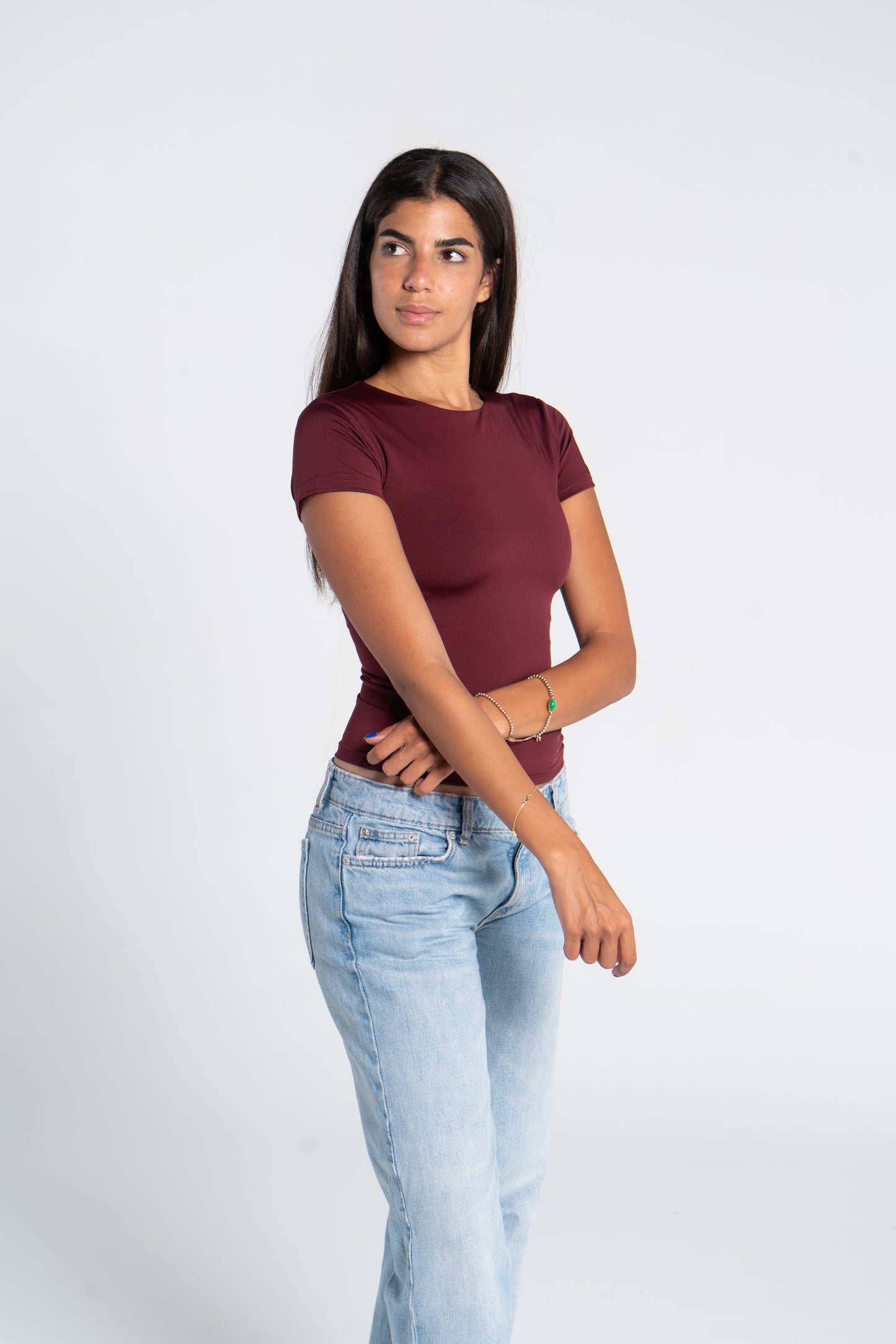 ROUND NECK SHORT SLEEVE        ( COLORS )