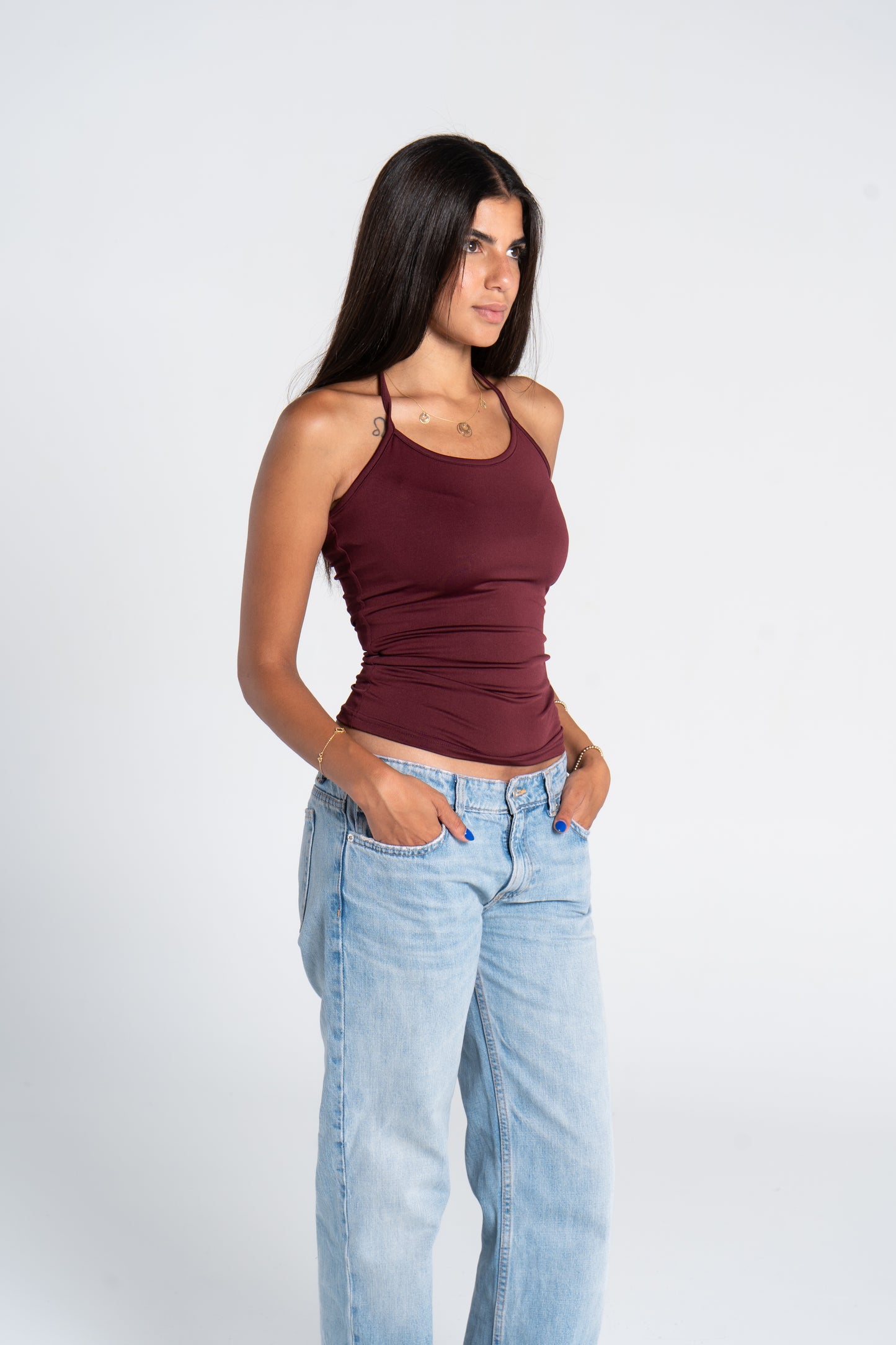 HALTER TIE TOP