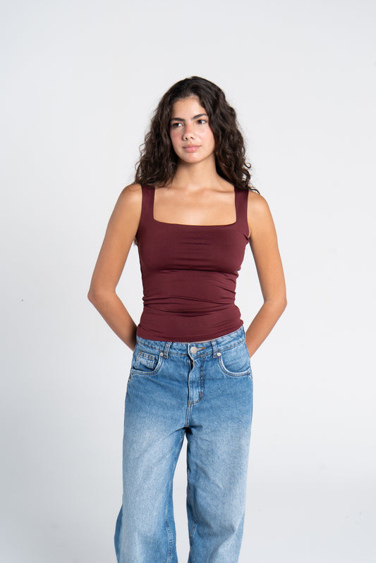 SQUARE NECK TANK TOP