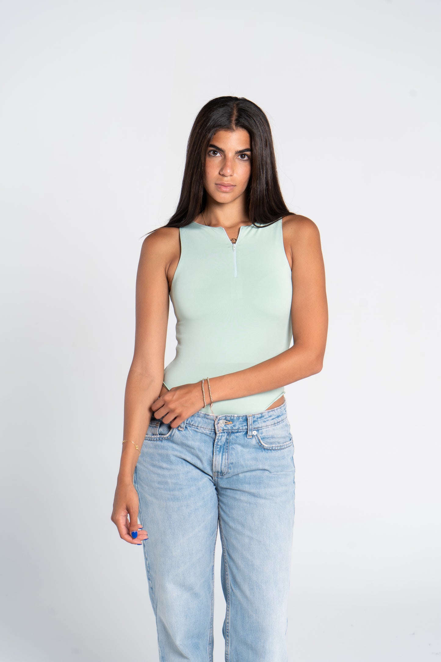 ZIPPER BODYSUIT