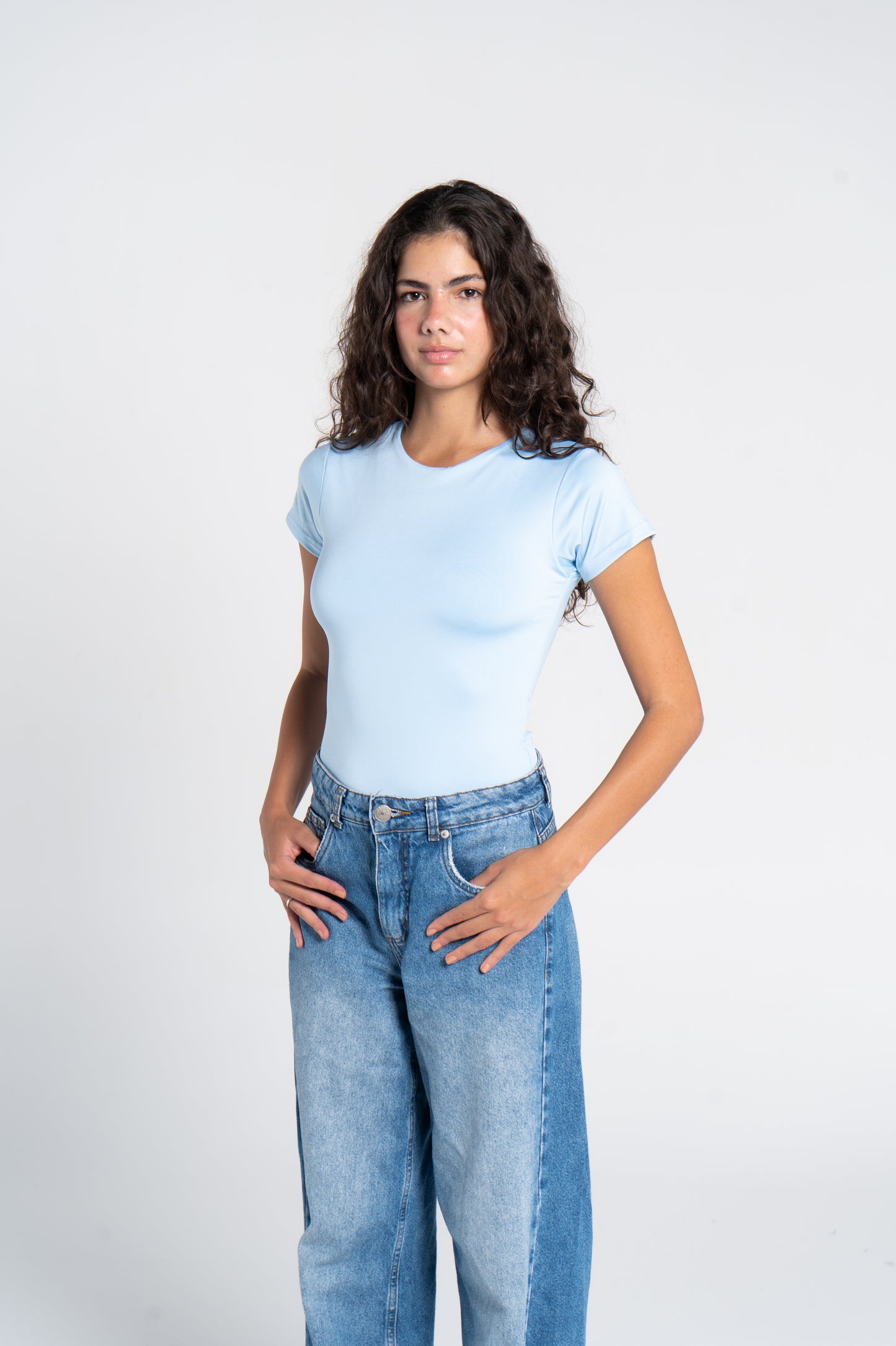 ROUND NECK SHORT SLEEVE BODYSUIT
