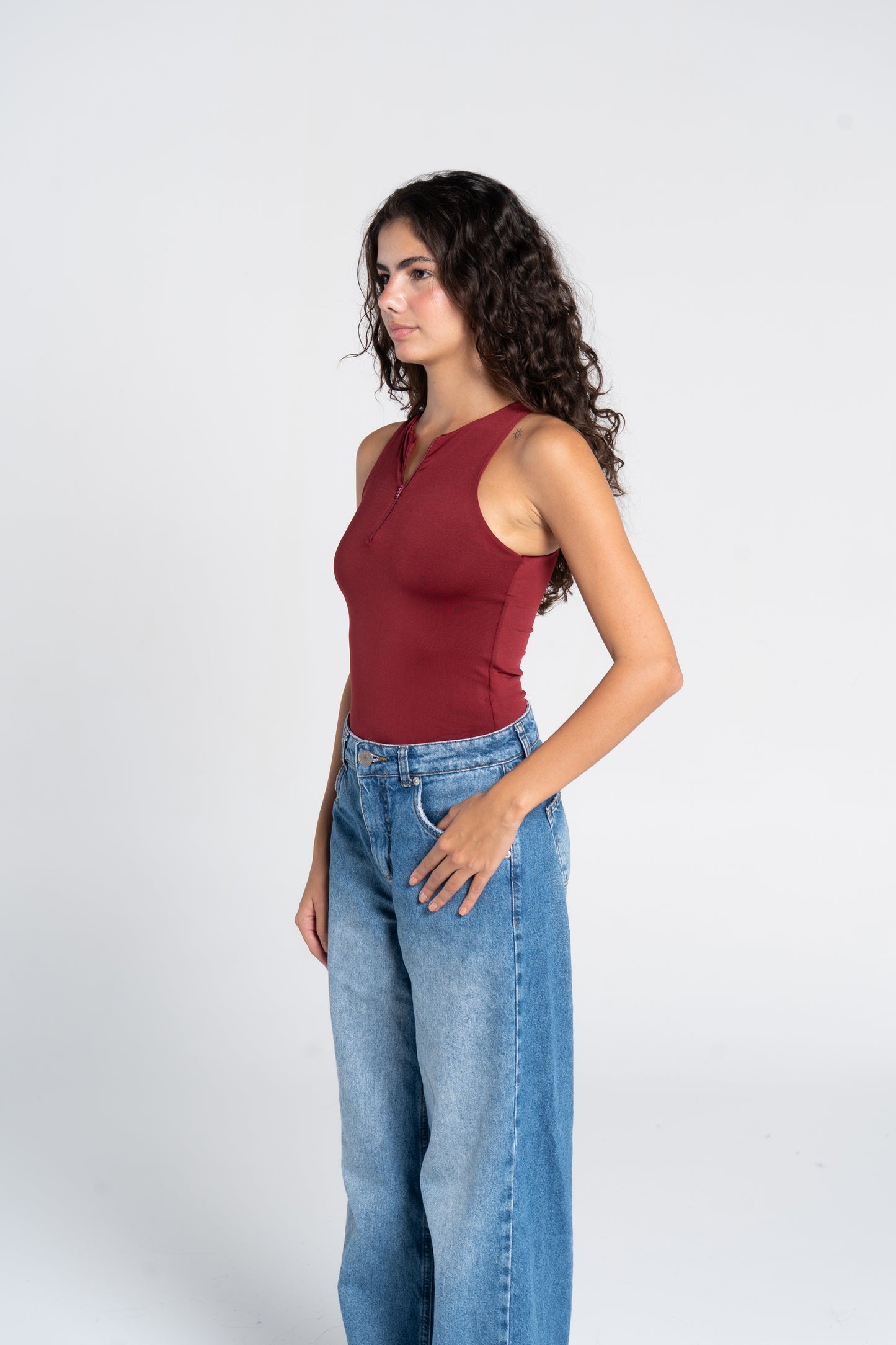 ZIPPER BODYSUIT