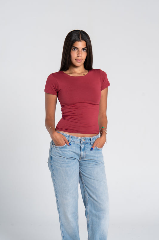 COTTON ROUND NECK SHORT SLEEVE