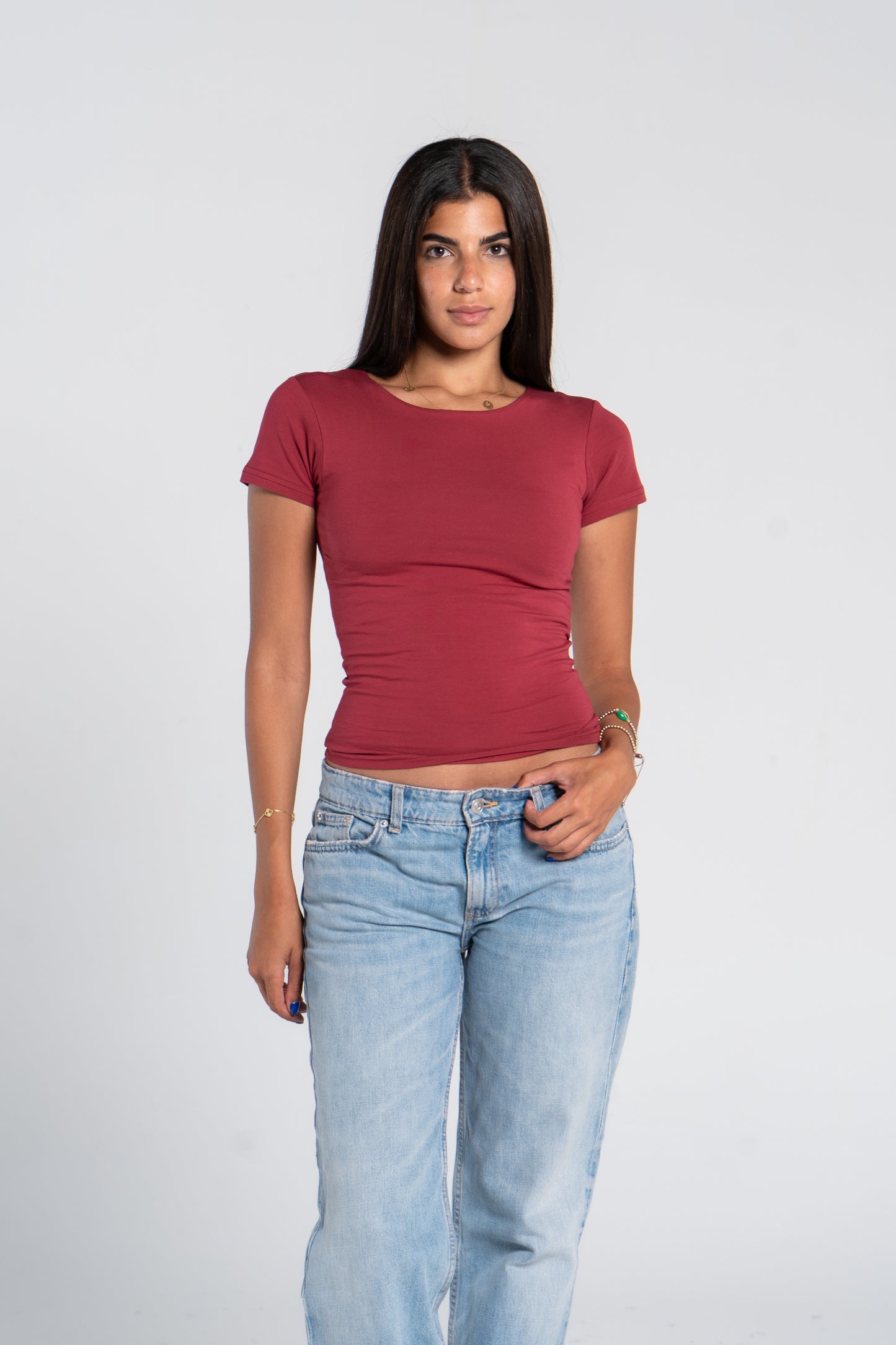 COTTON ROUND NECK SHORT SLEEVE