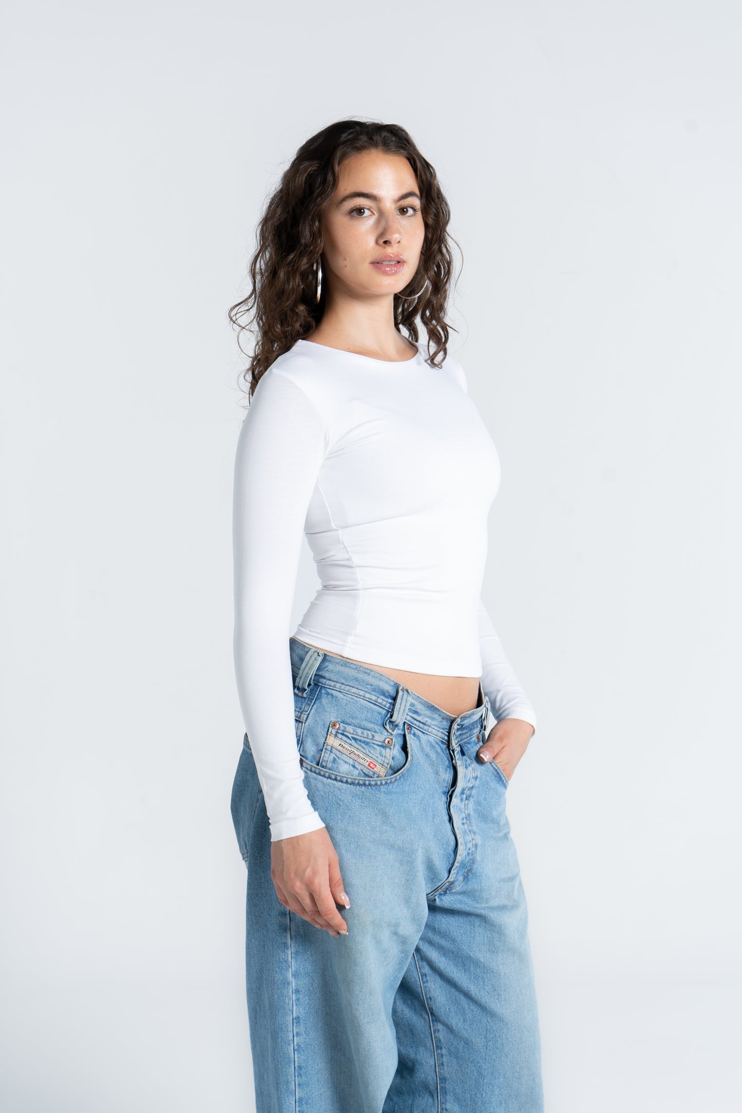 COTTON ROUND NECK LONG SLEEVE