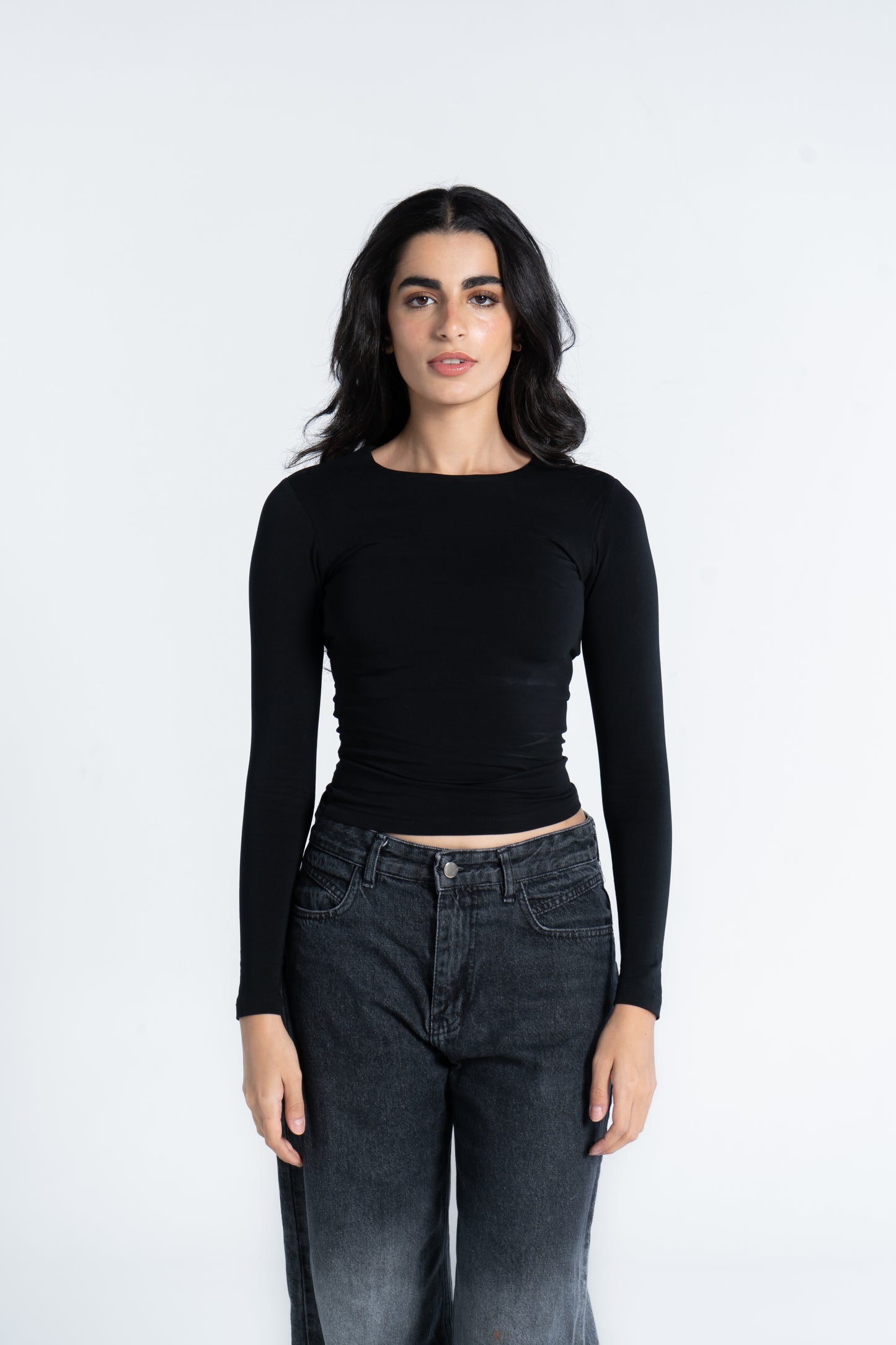 COTTON ROUND NECK LONG SLEEVE