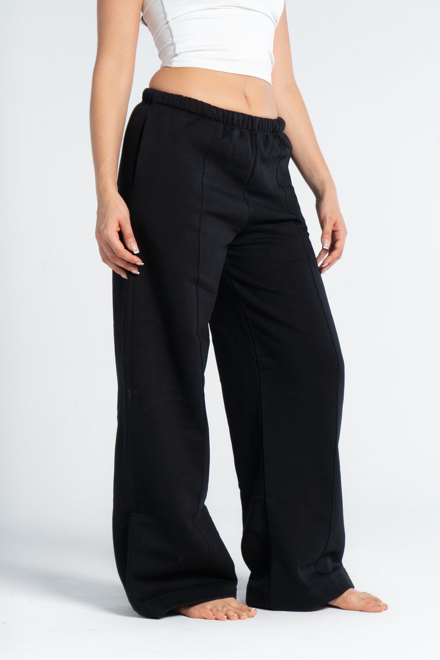 STRAIGHT LEG PANTS WITH LINES