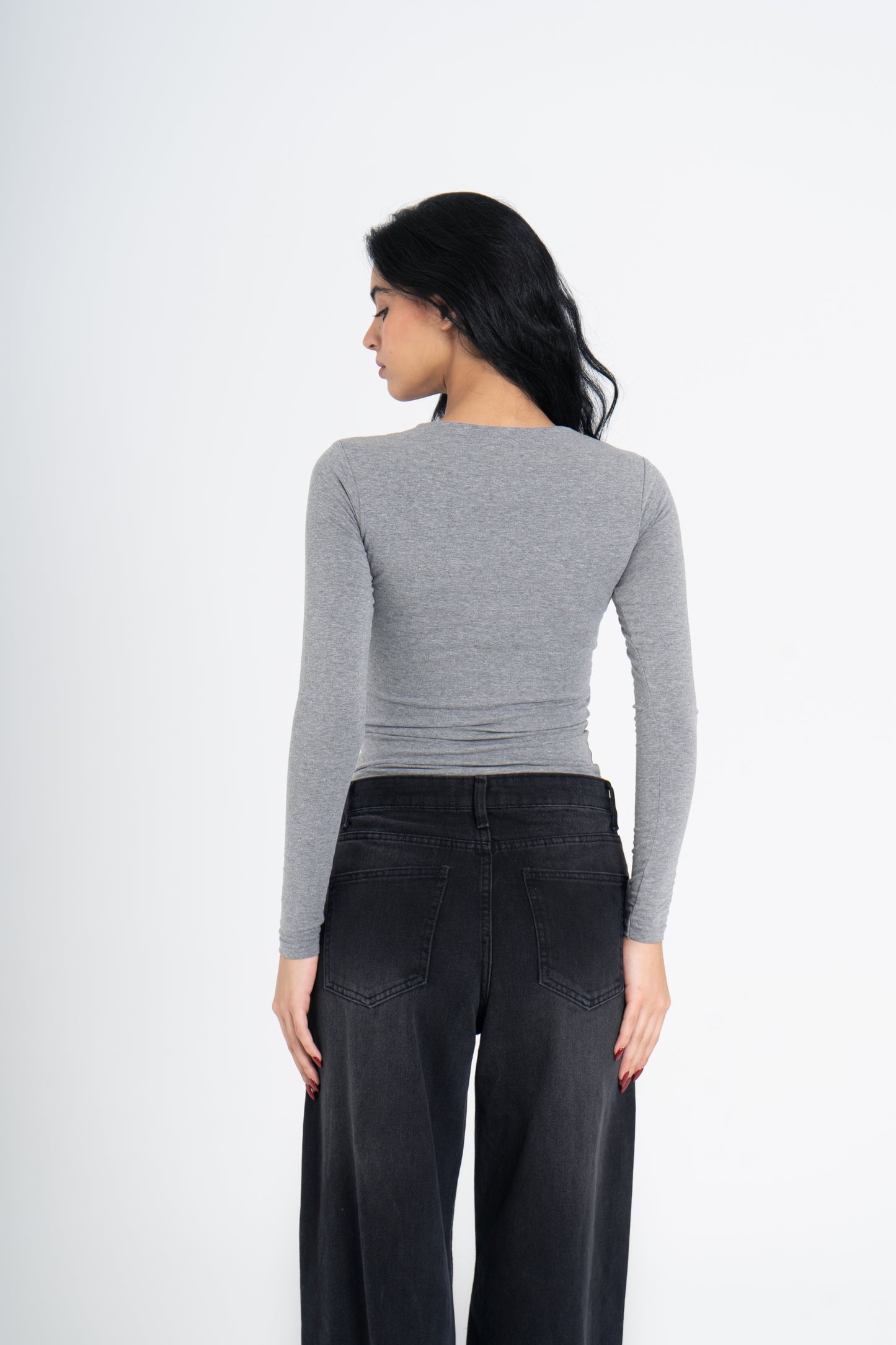 COTTON ROUND NECK LONG SLEEVE