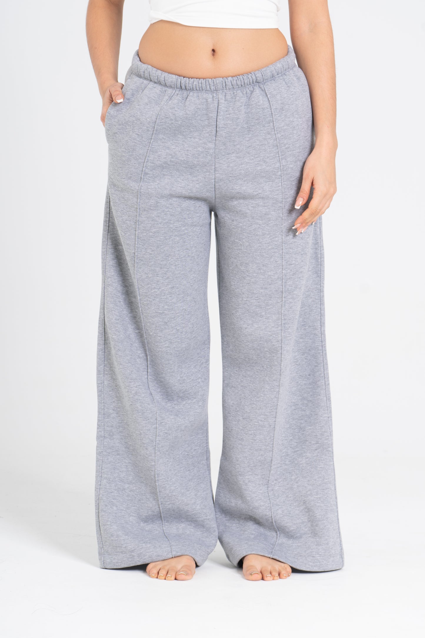 STRAIGHT LEG PANTS WITH LINES