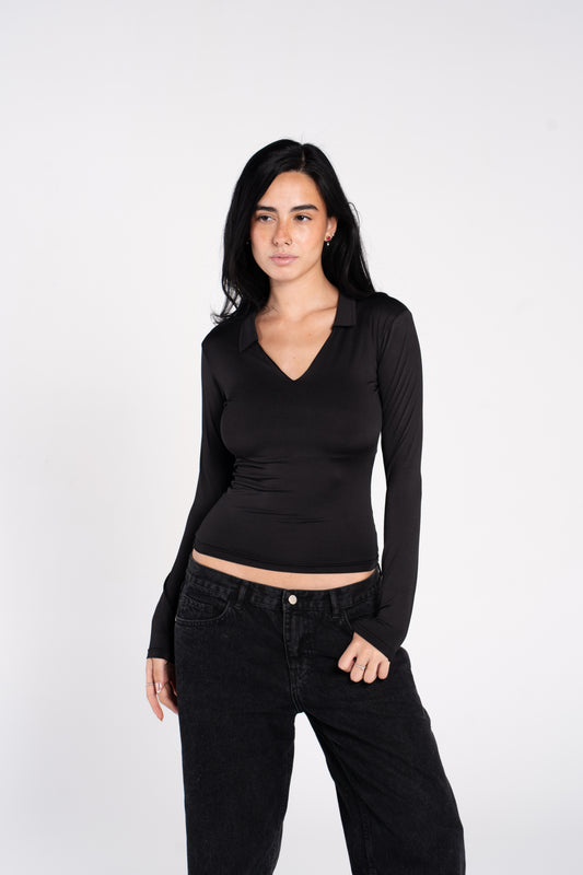 V POLO LONG SLEEVE