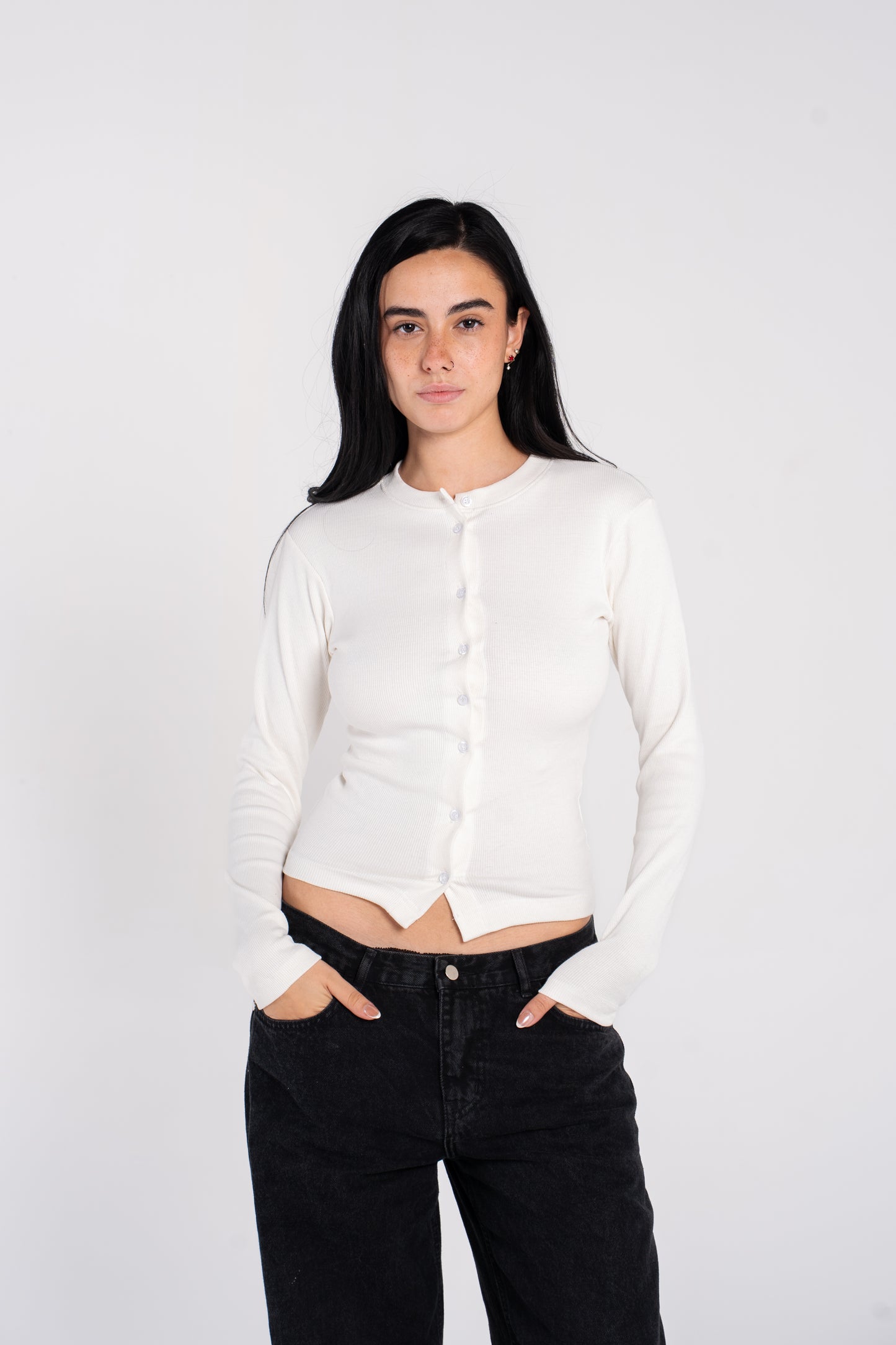 FULL BUTTONS LONG SLEEVE TOP