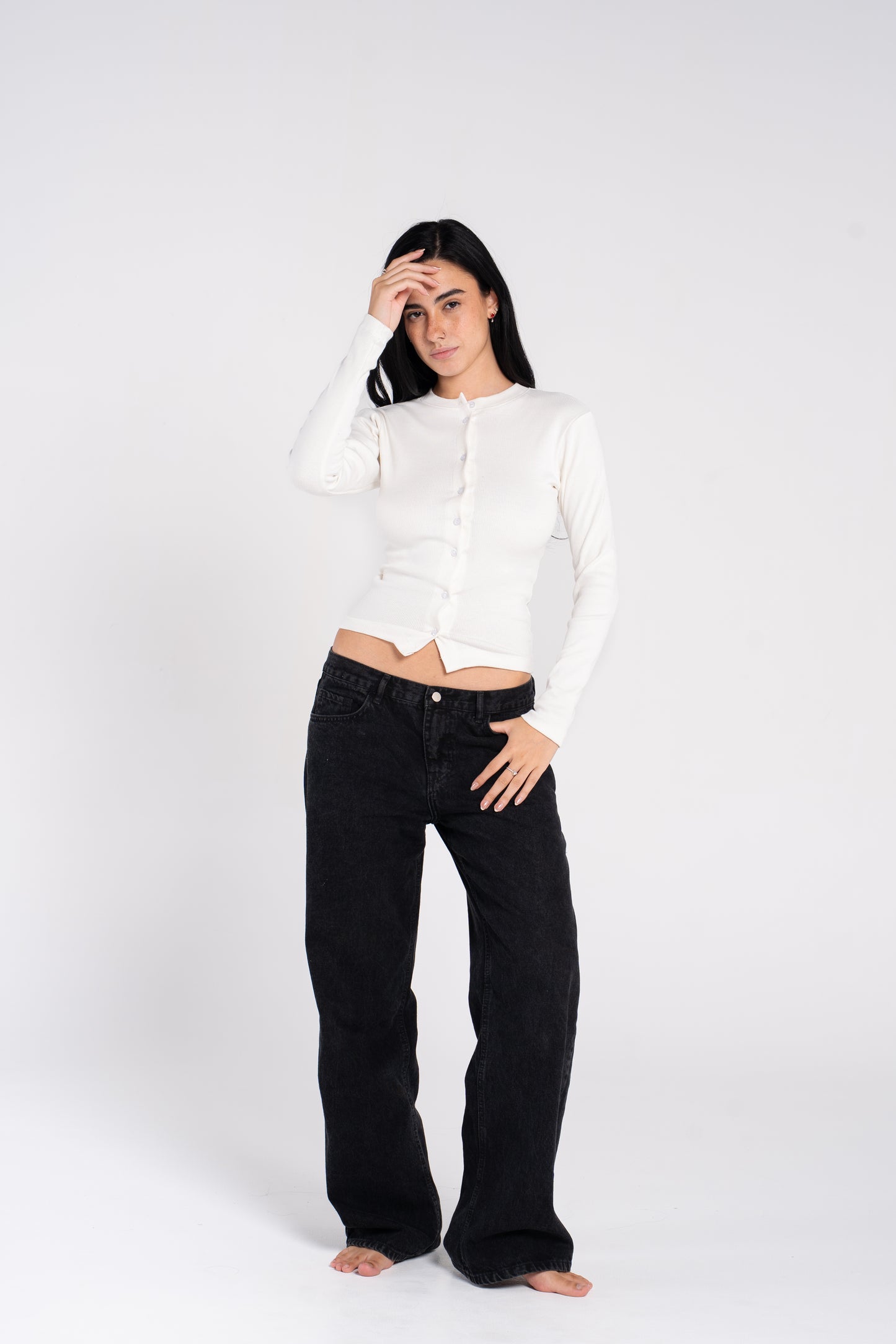 FULL BUTTONS LONG SLEEVE TOP