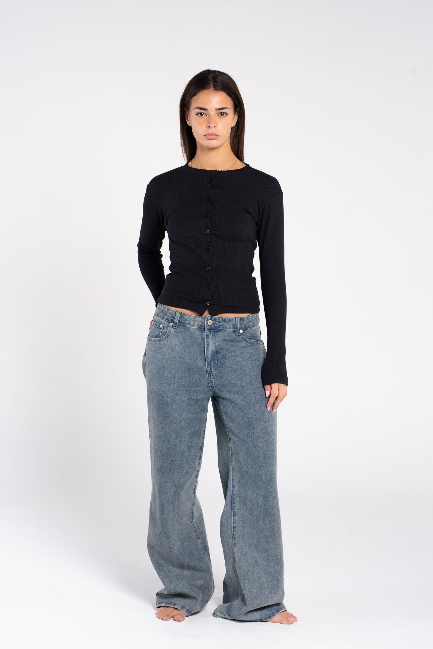 FULL BUTTONS LONG SLEEVE TOP