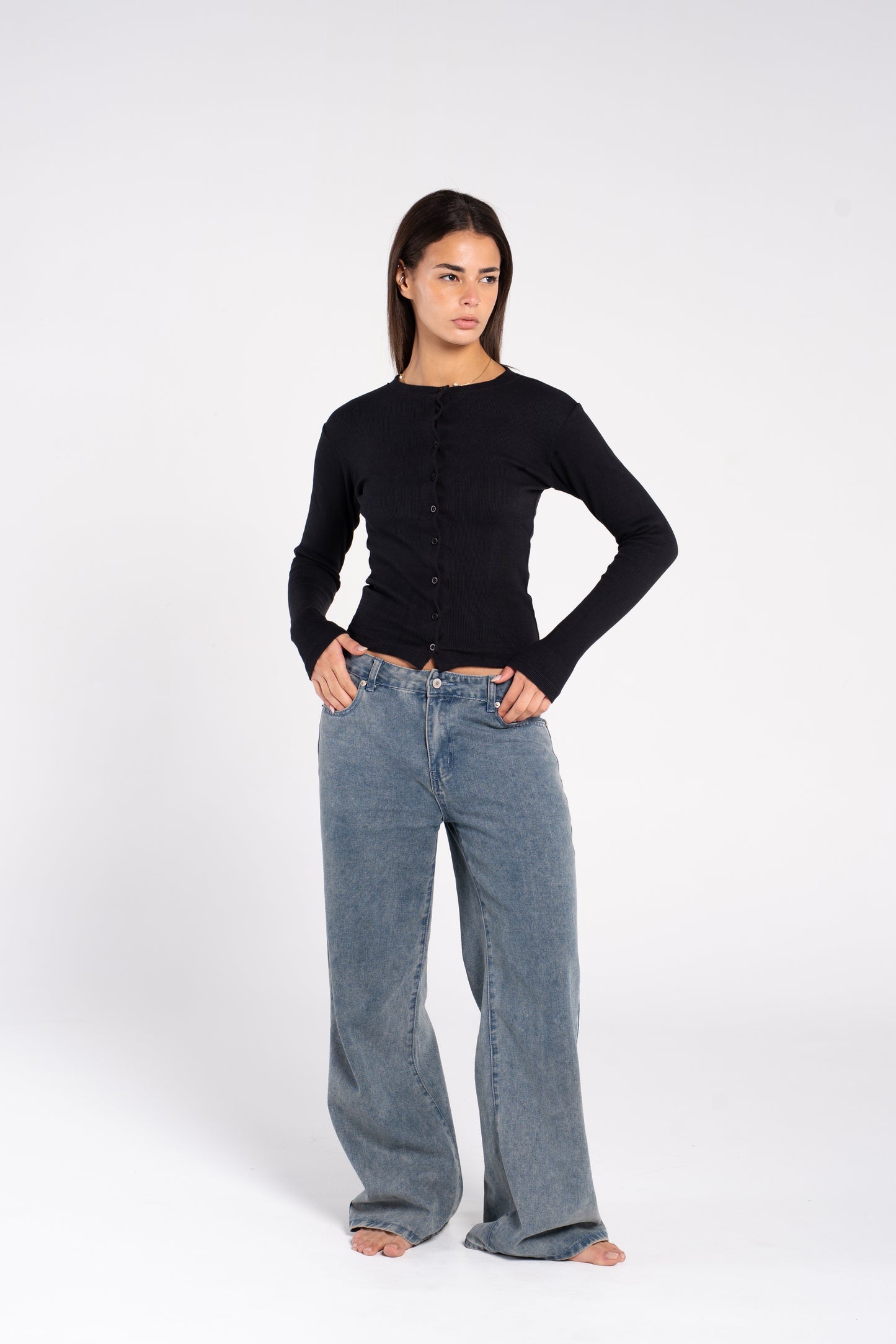 FULL BUTTONS LONG SLEEVE TOP